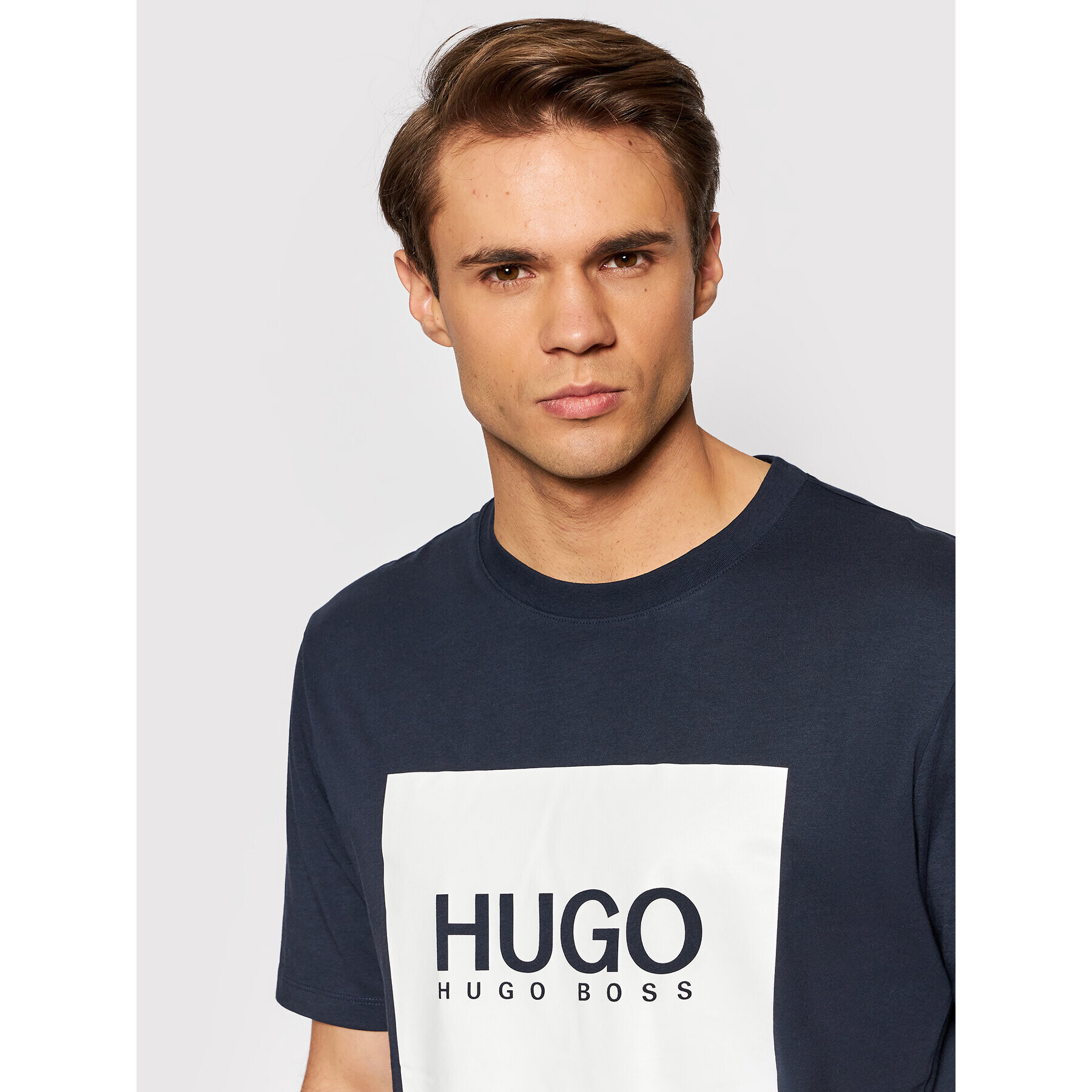 Hugo Тишърт Dolive214 50456378 Тъмносин Regular Fit - Pepit.bg