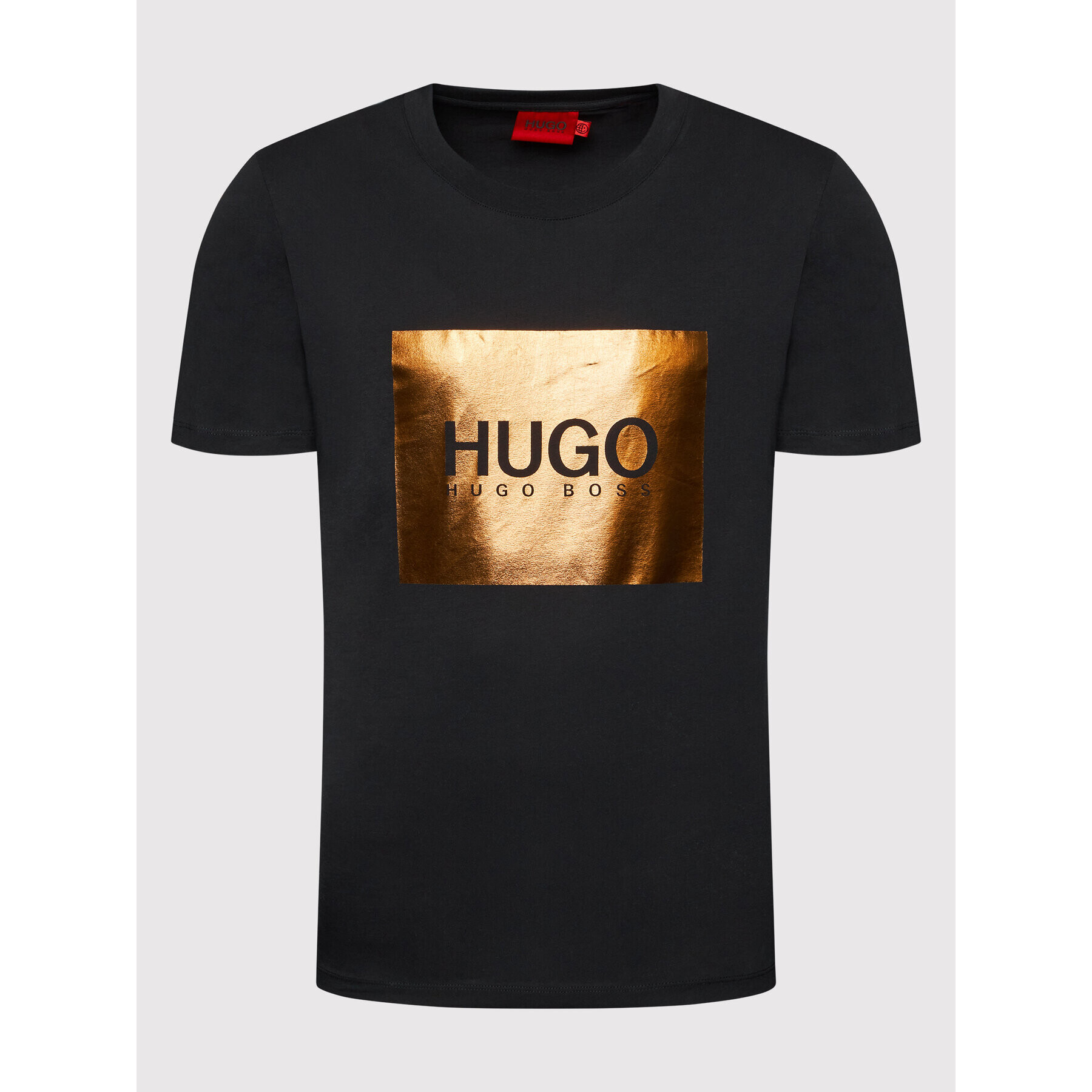 Hugo Тишърт Dollve_M 50463233 Черен Regular Fit - Pepit.bg