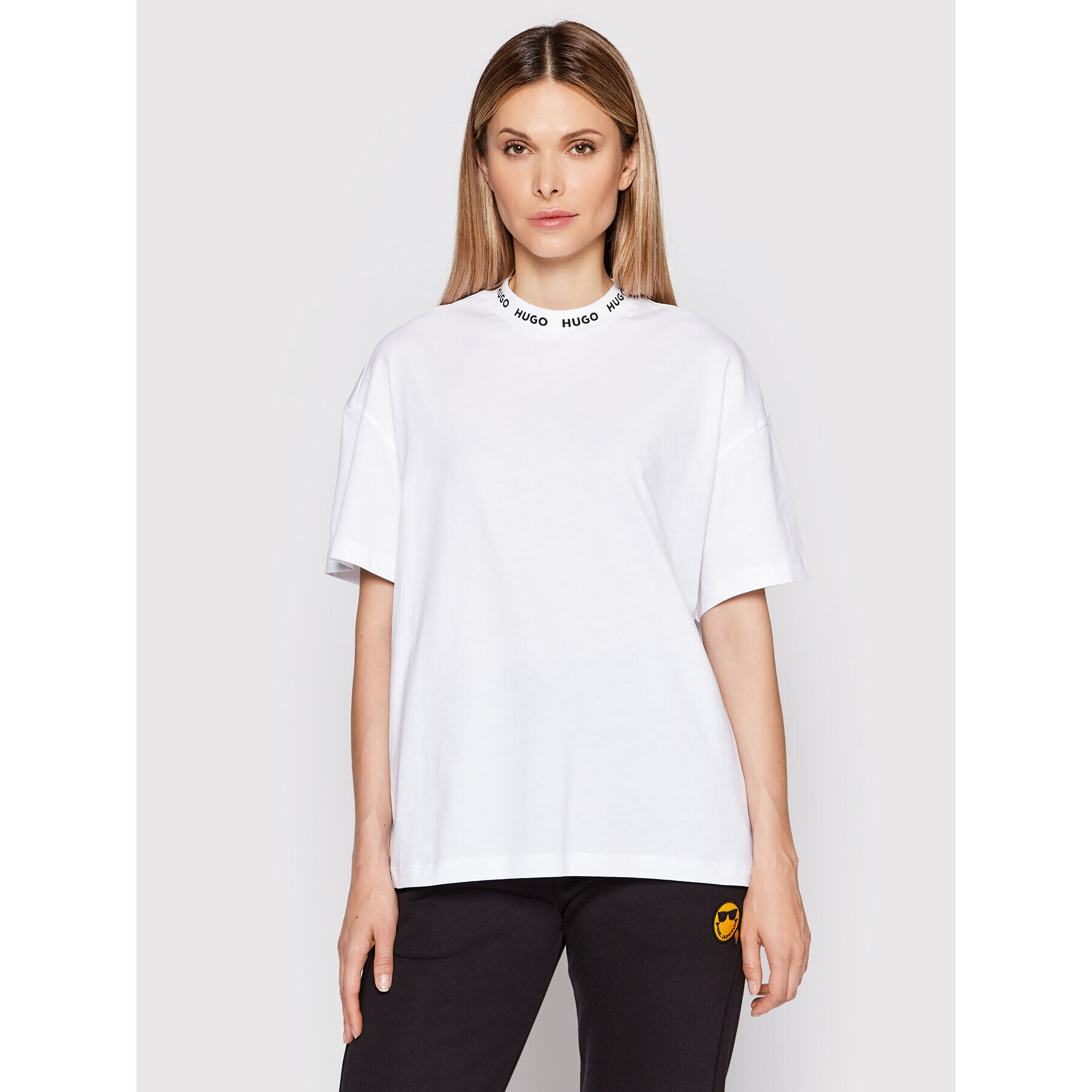 Hugo Тишърт Dorene_1 50473300 Бял Regular Fit - Pepit.bg