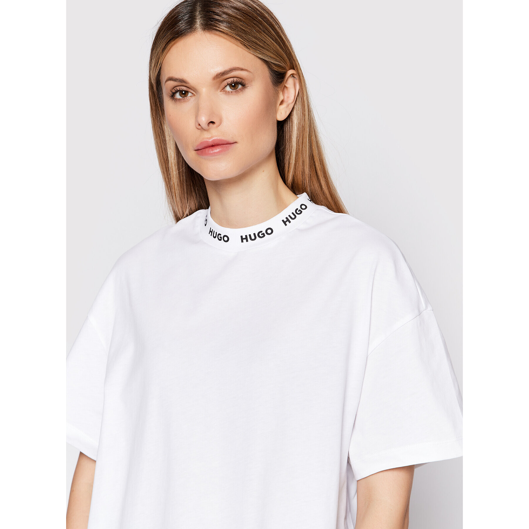 Hugo Тишърт Dorene_1 50473300 Бял Regular Fit - Pepit.bg