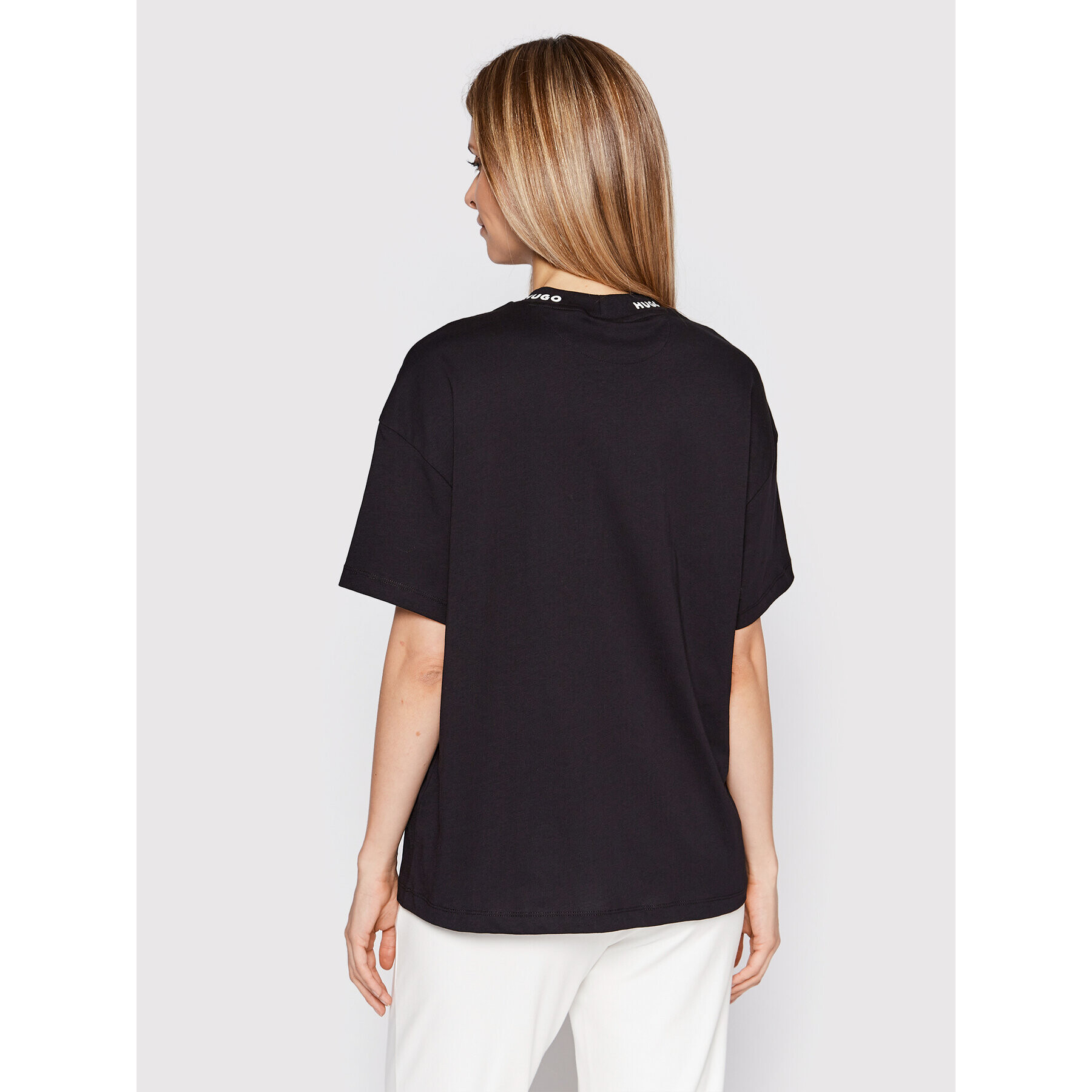 Hugo Тишърт Dorene_1 50473300 Черен Regular Fit - Pepit.bg