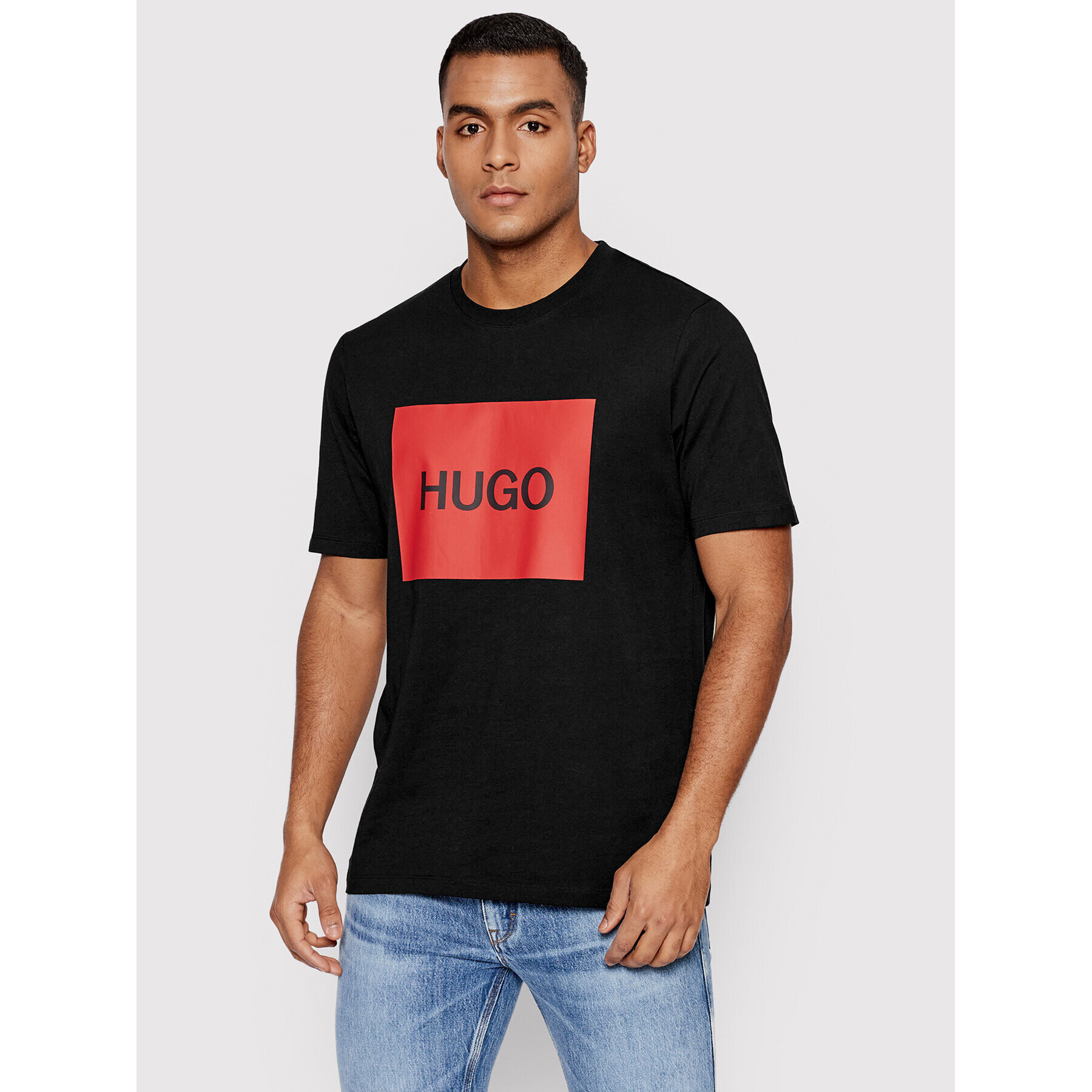 Hugo Тишърт Dulive 50463322 Черен Regular Fit - Pepit.bg