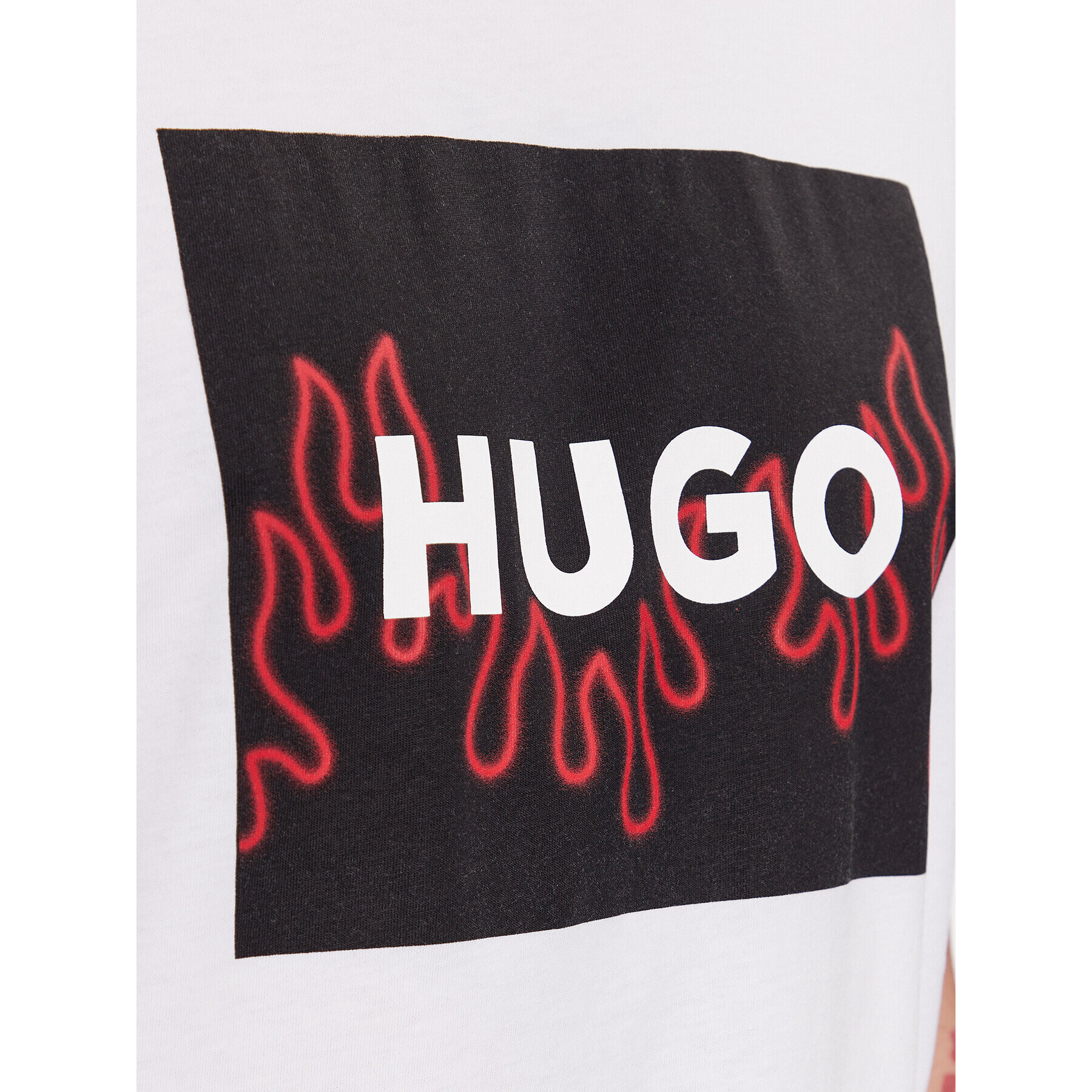 Hugo Тишърт Dulive 50506989 Бял Regular Fit - Pepit.bg