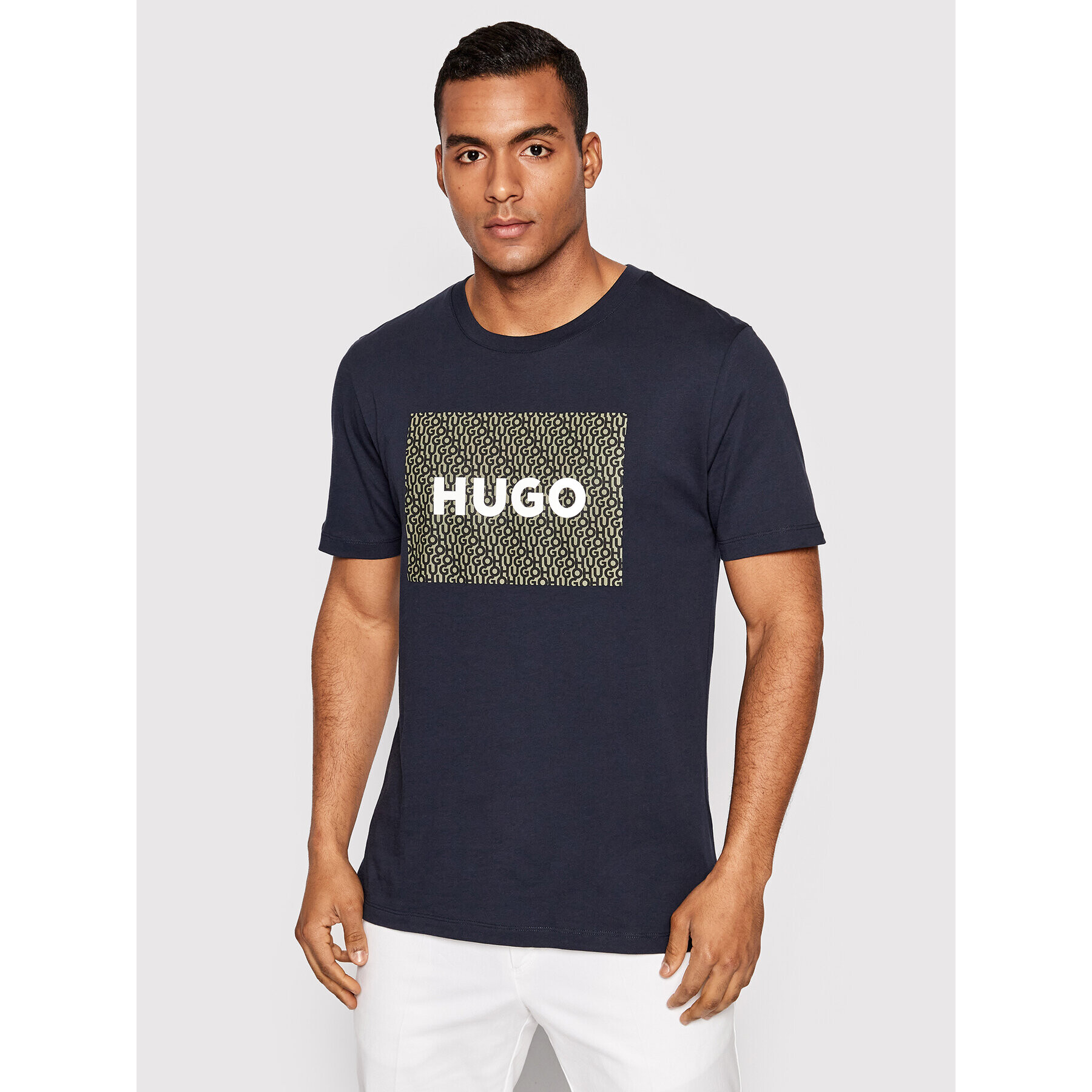 Hugo Тишърт Dulive_U223 50471672 Тъмносин Regular Fit - Pepit.bg