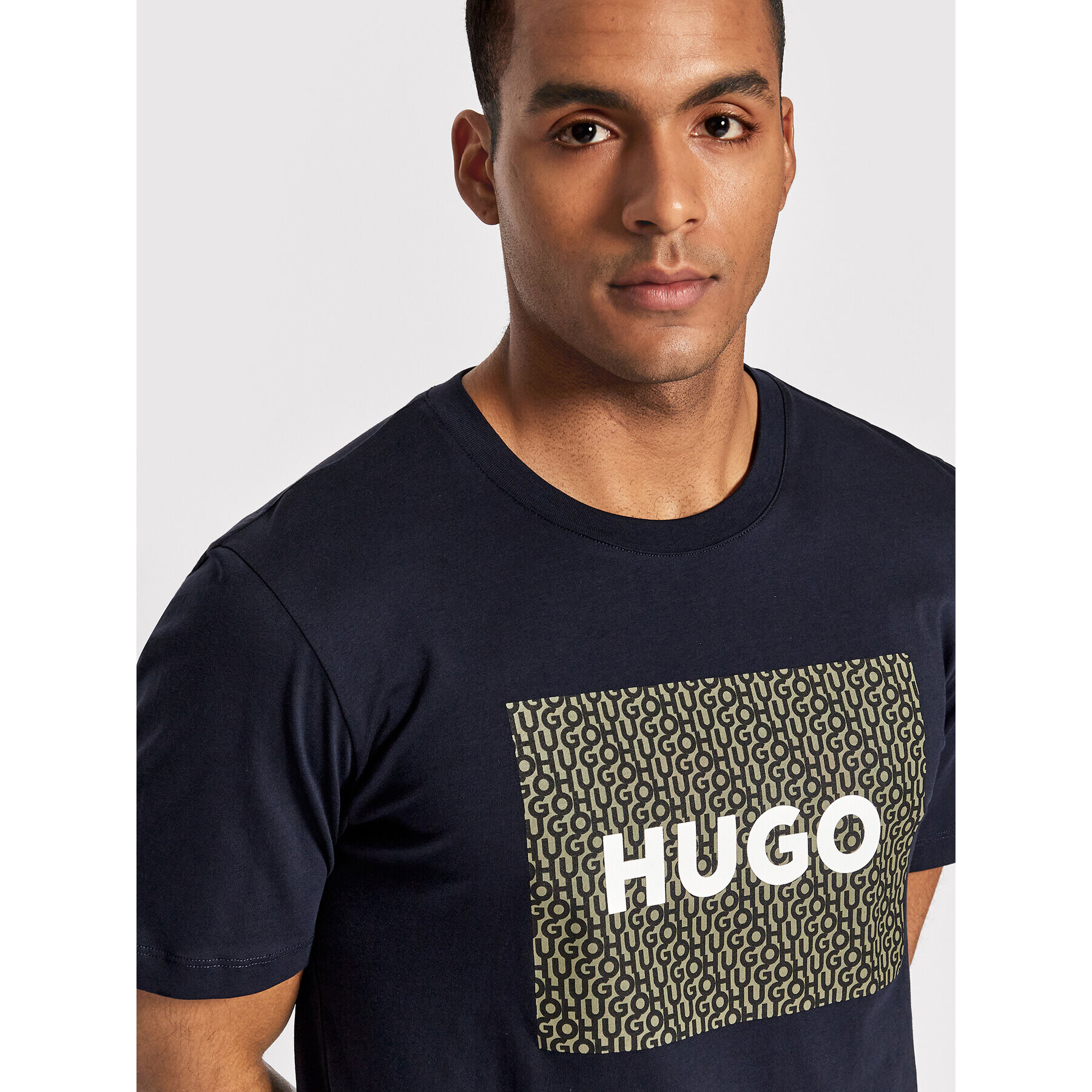 Hugo Тишърт Dulive_U223 50471672 Тъмносин Regular Fit - Pepit.bg