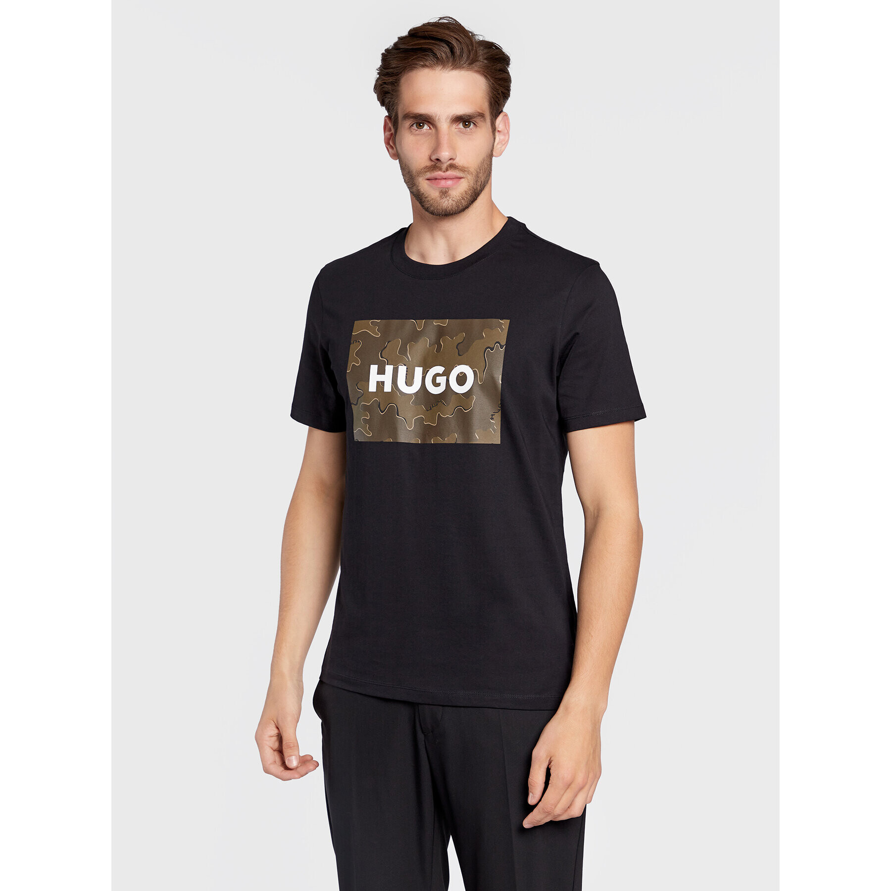 Hugo Тишърт Dulive-U224 50477005 Черен Regular Fit - Pepit.bg