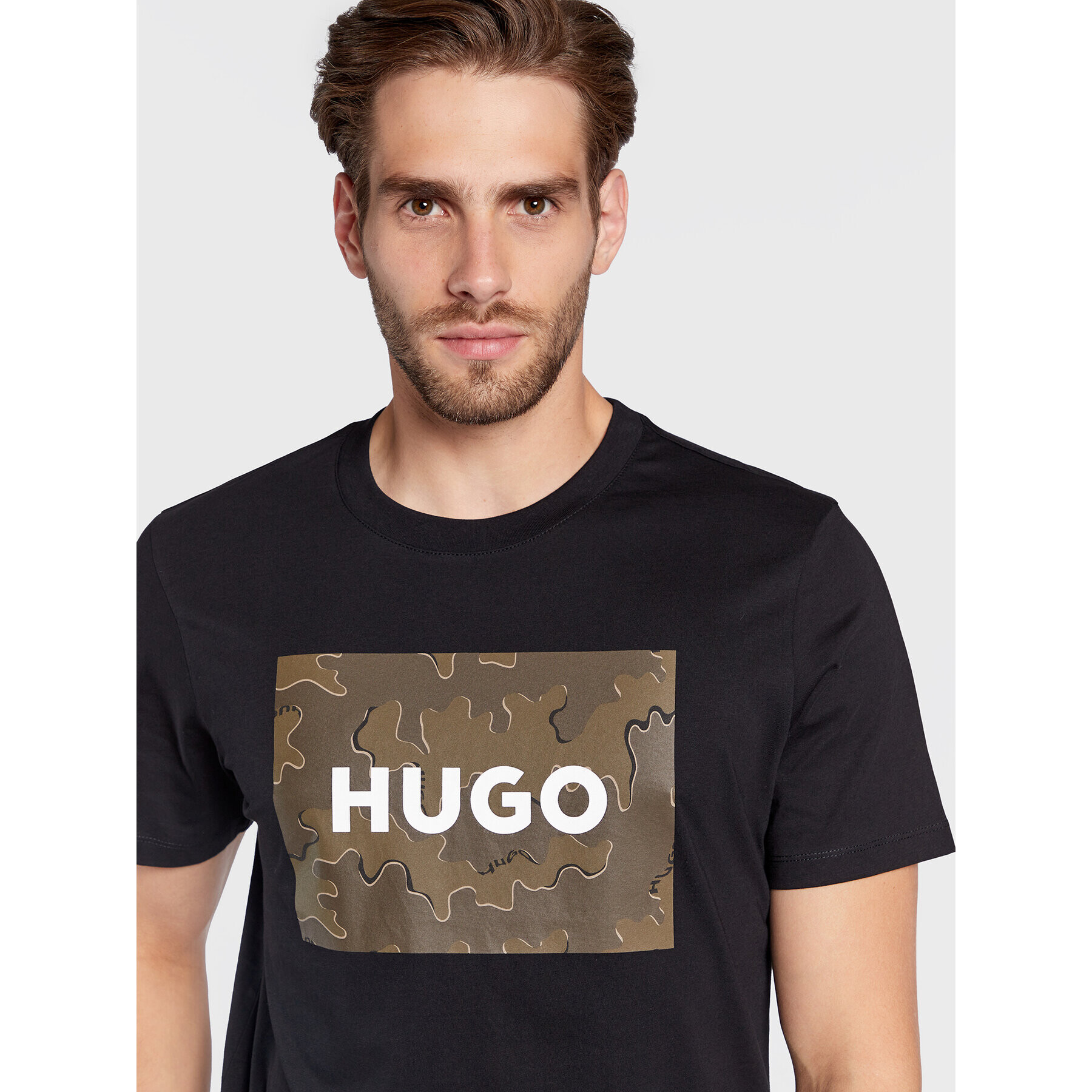 Hugo Тишърт Dulive-U224 50477005 Черен Regular Fit - Pepit.bg