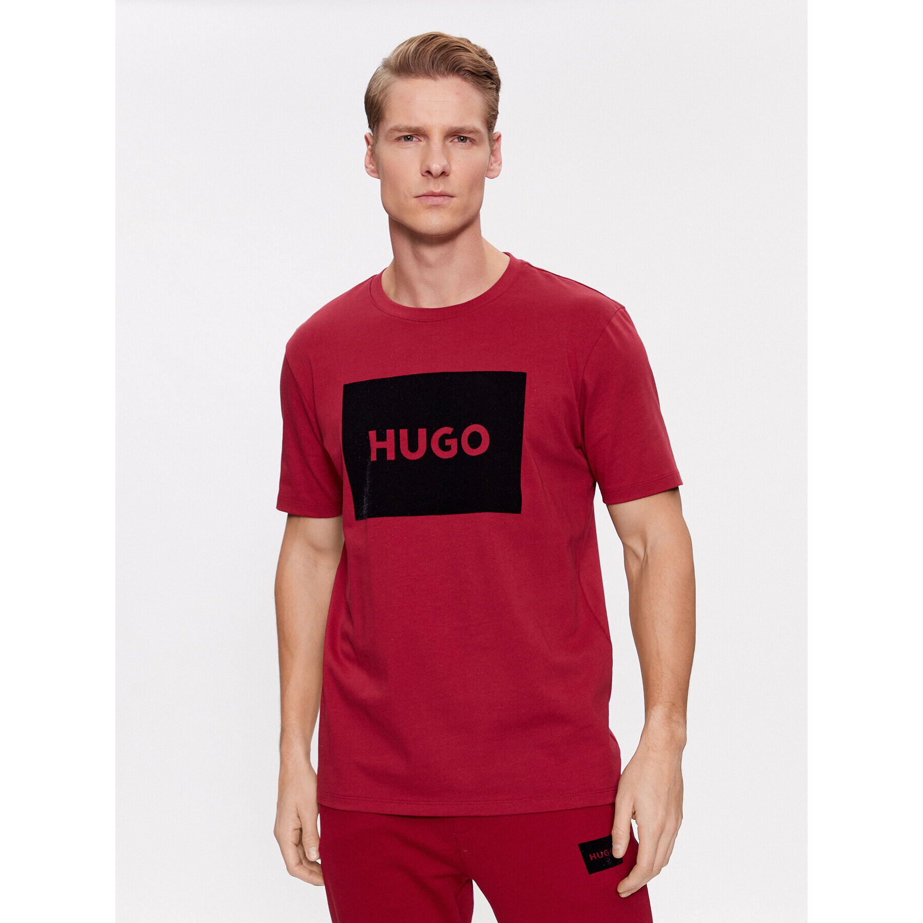 Hugo Тишърт Dulive_V 50501004 Червен Regular Fit - Pepit.bg