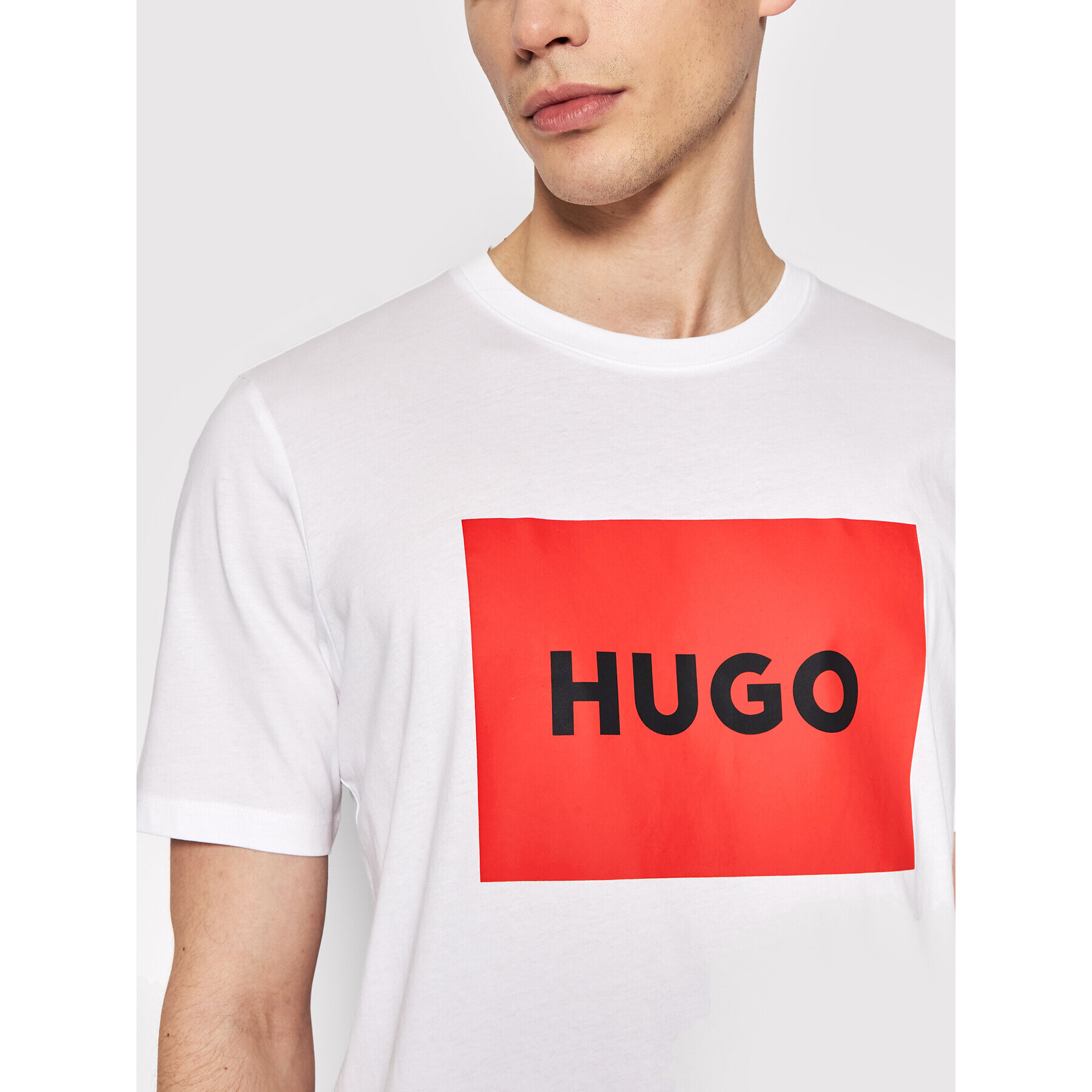 Hugo Тишърт Dulive222 50467952 Бял Regular Fit - Pepit.bg