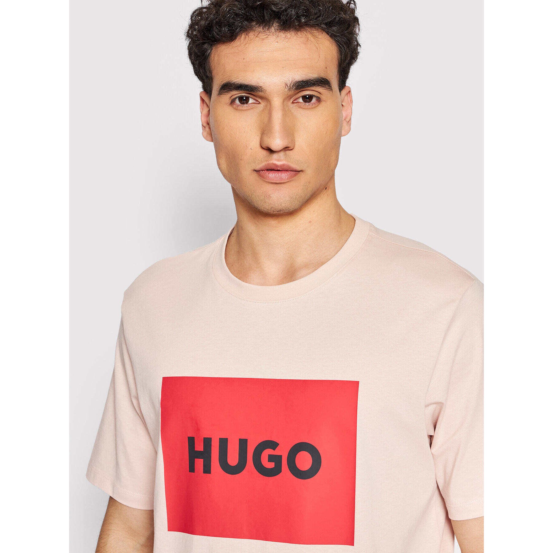 Hugo Тишърт Dulive222 50467952 Розов Regular Fit - Pepit.bg