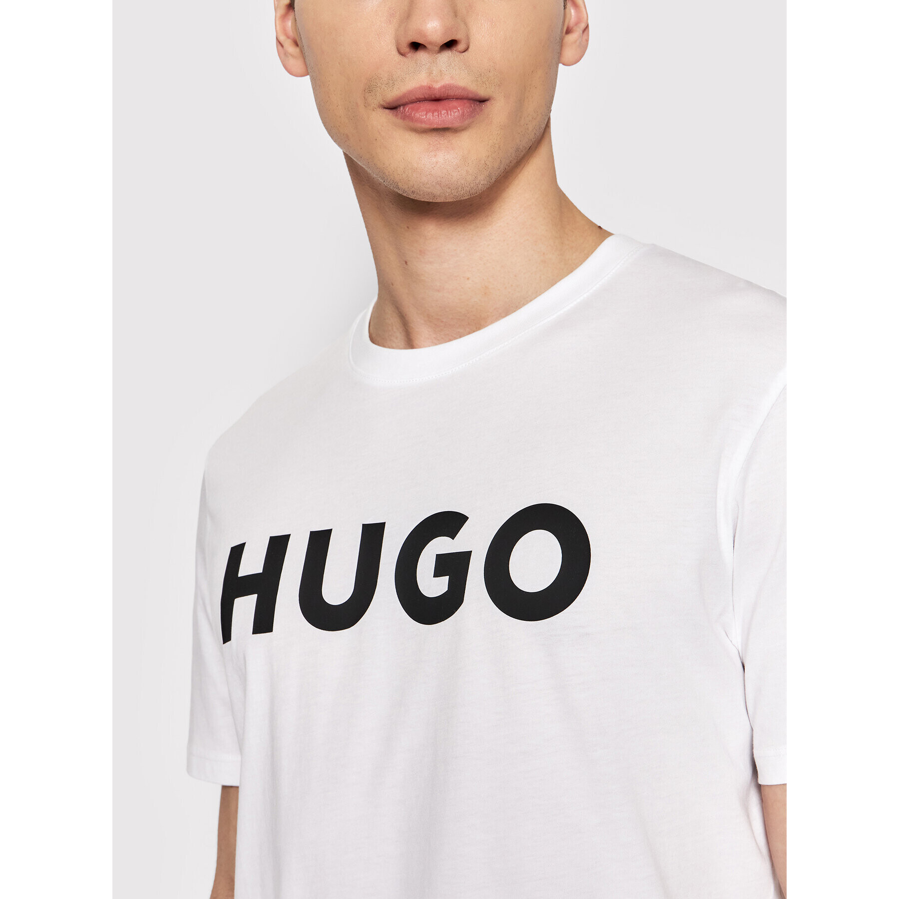 Hugo Тишърт Dulivio 50467556 Бял Regular Fit - Pepit.bg