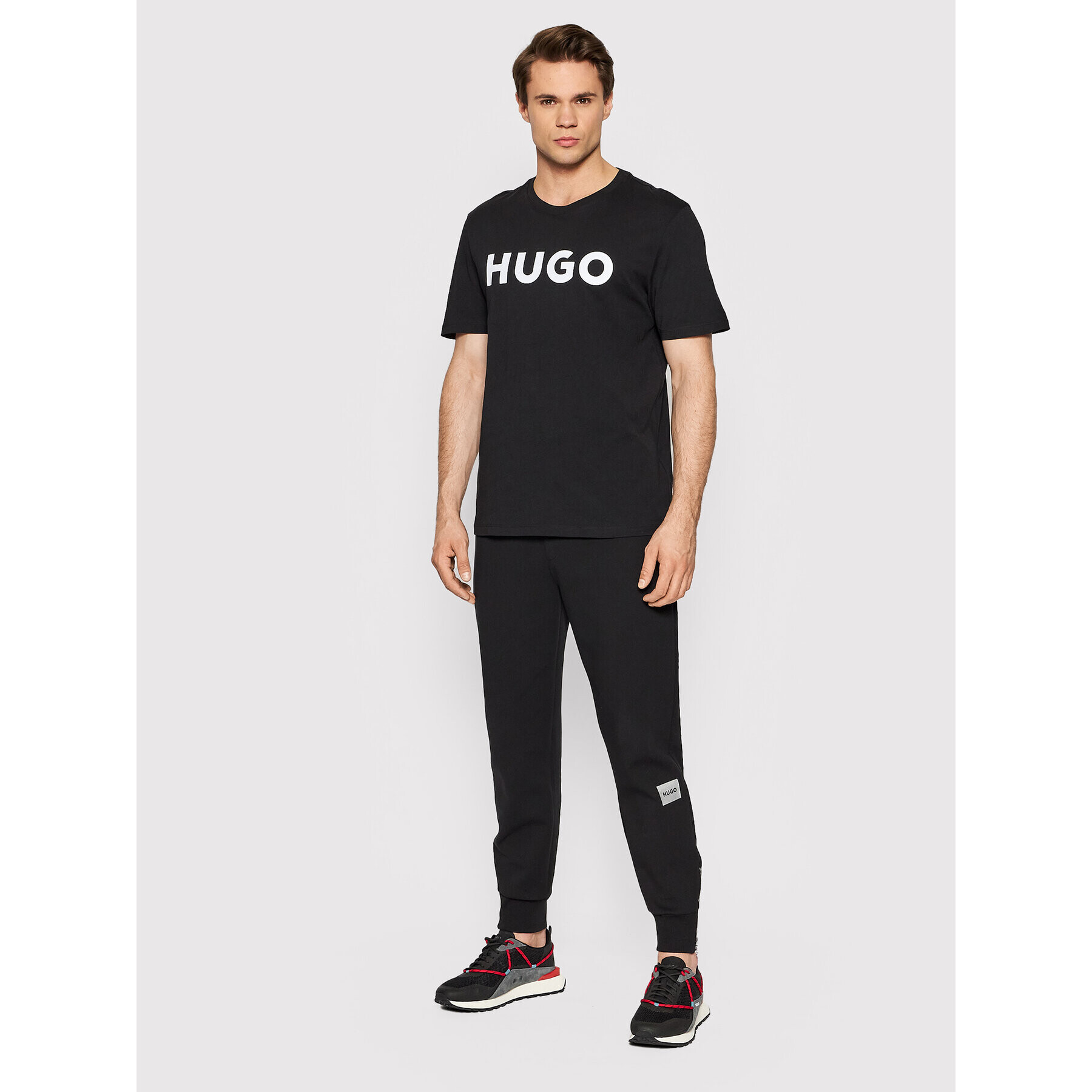 Hugo Тишърт Dulivio 50467556 Черен Regular Fit - Pepit.bg