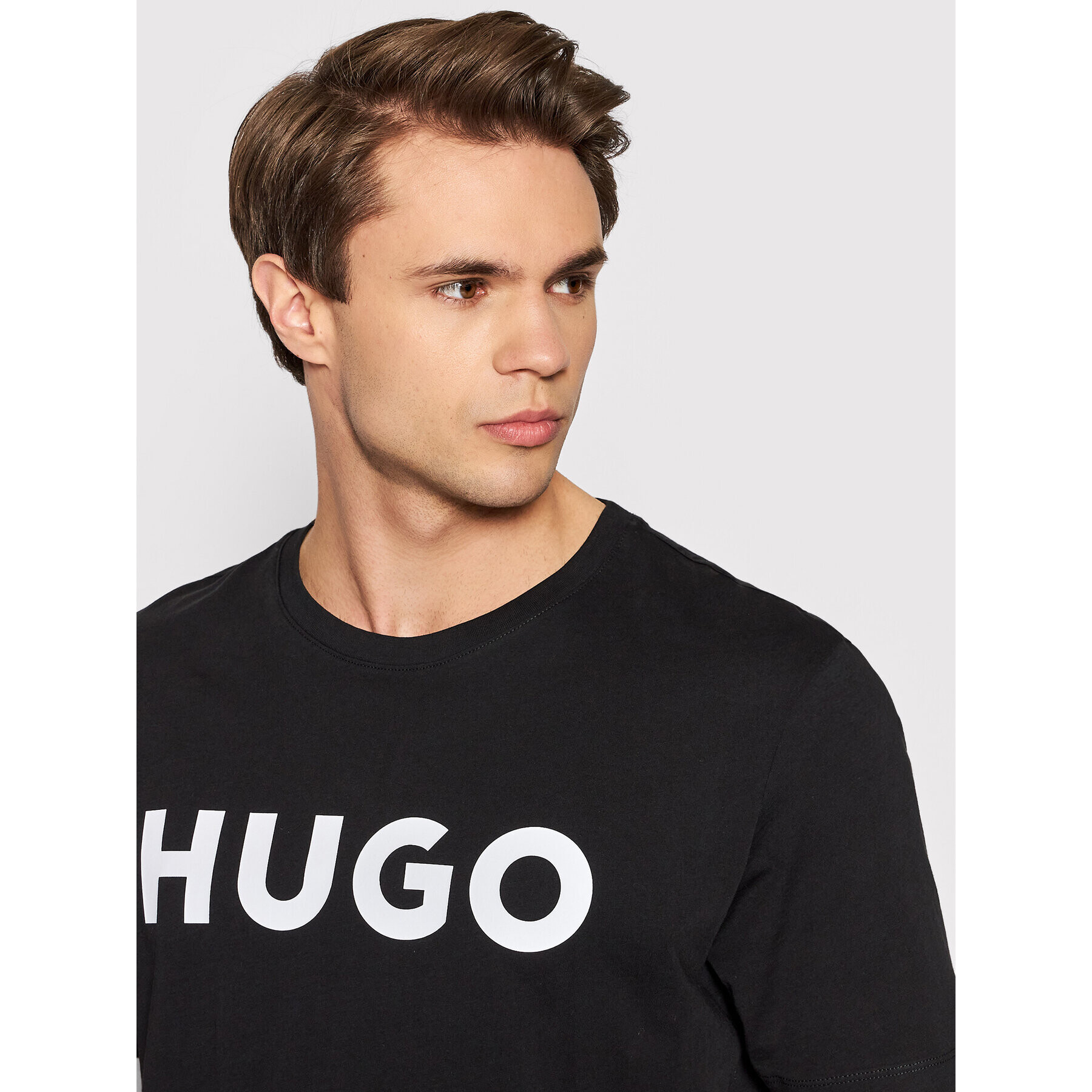 Hugo Тишърт Dulivio 50467556 Черен Regular Fit - Pepit.bg