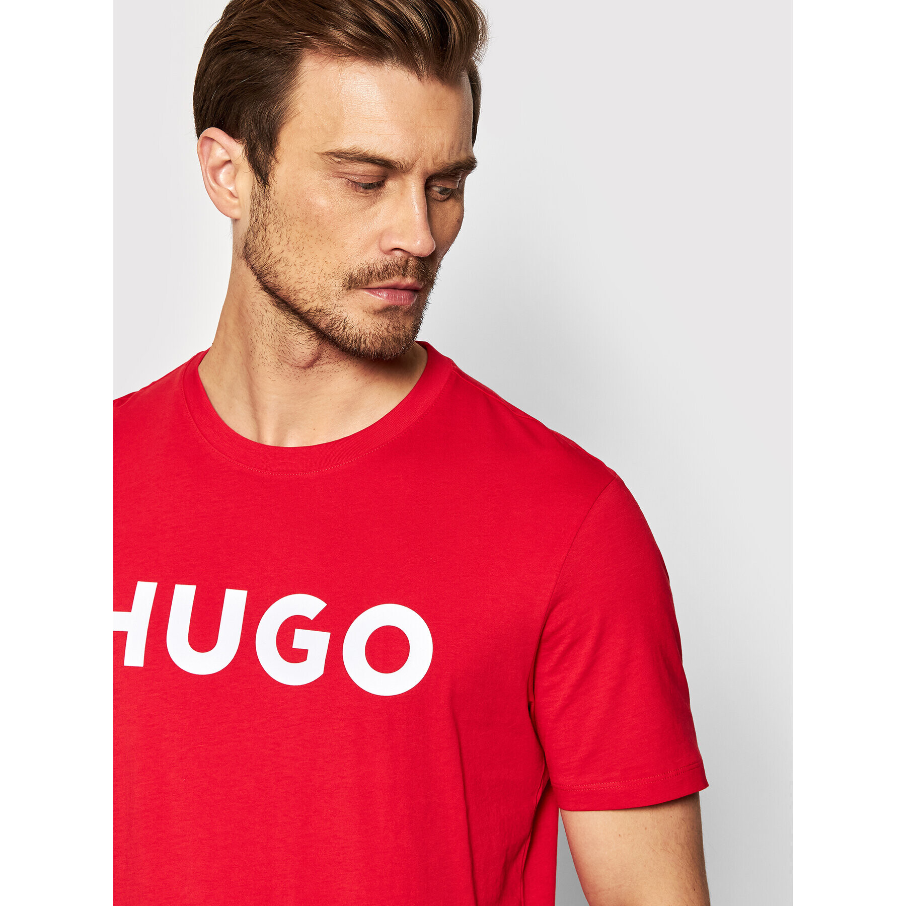 Hugo Тишърт Dulivio 50467556 Червен Regular Fit - Pepit.bg