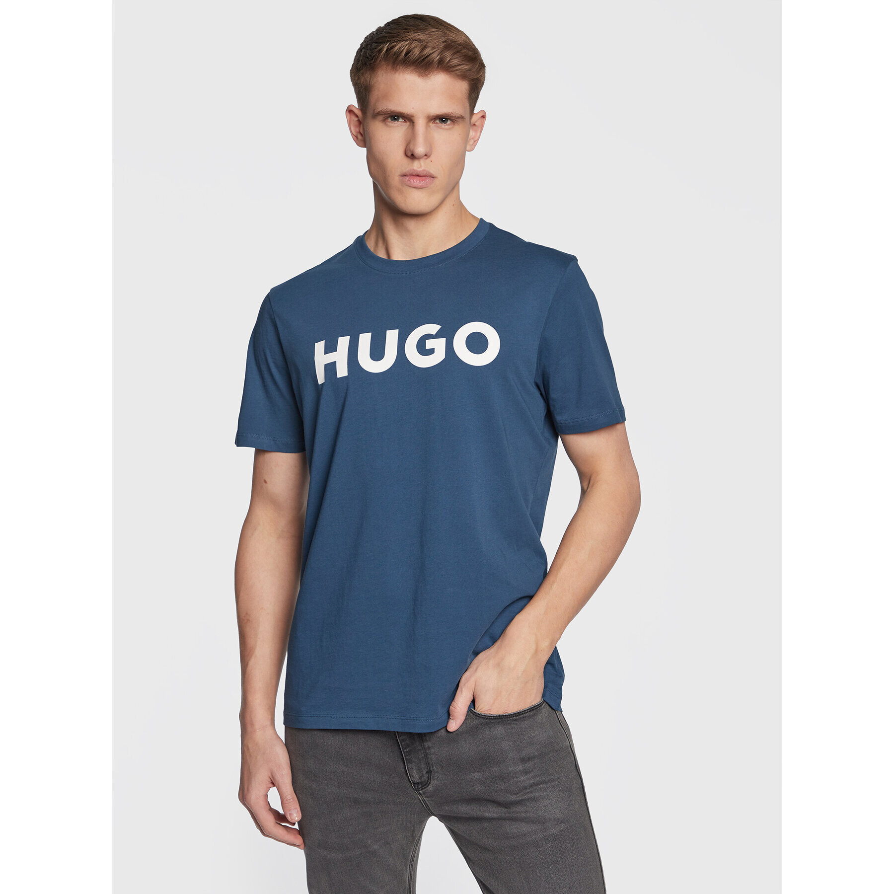 Hugo Тишърт Dulivio 50467556 Тъмносин Regular Fit - Pepit.bg