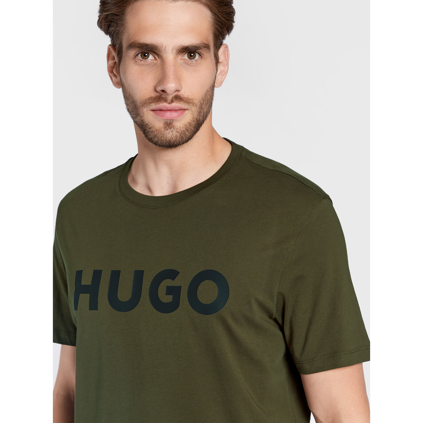 Hugo Тишърт Dulivio 50467556 Зелен Regular Fit - Pepit.bg