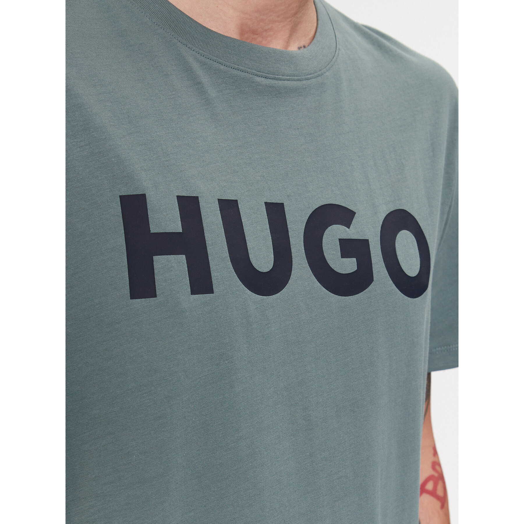 Hugo Тишърт Dulivio 50467556 Зелен Regular Fit - Pepit.bg