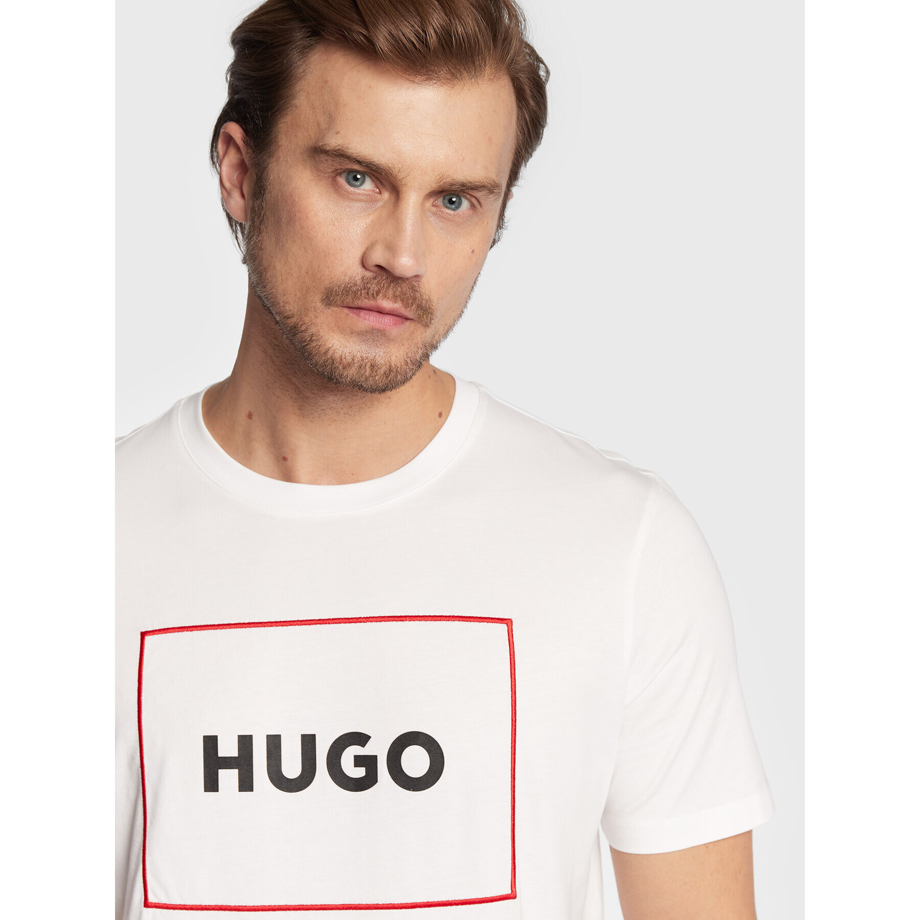 Hugo Тишърт Dumex 50475330 Бял Regular Fit - Pepit.bg