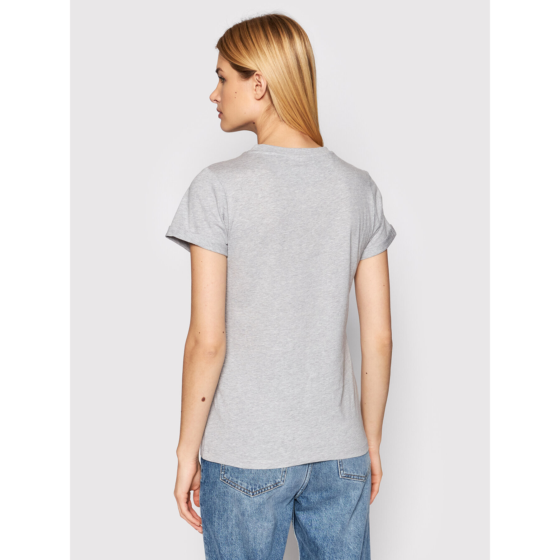 Hugo Тишърт Tee_Redlabel 50456008 Сив Slim Fit - Pepit.bg