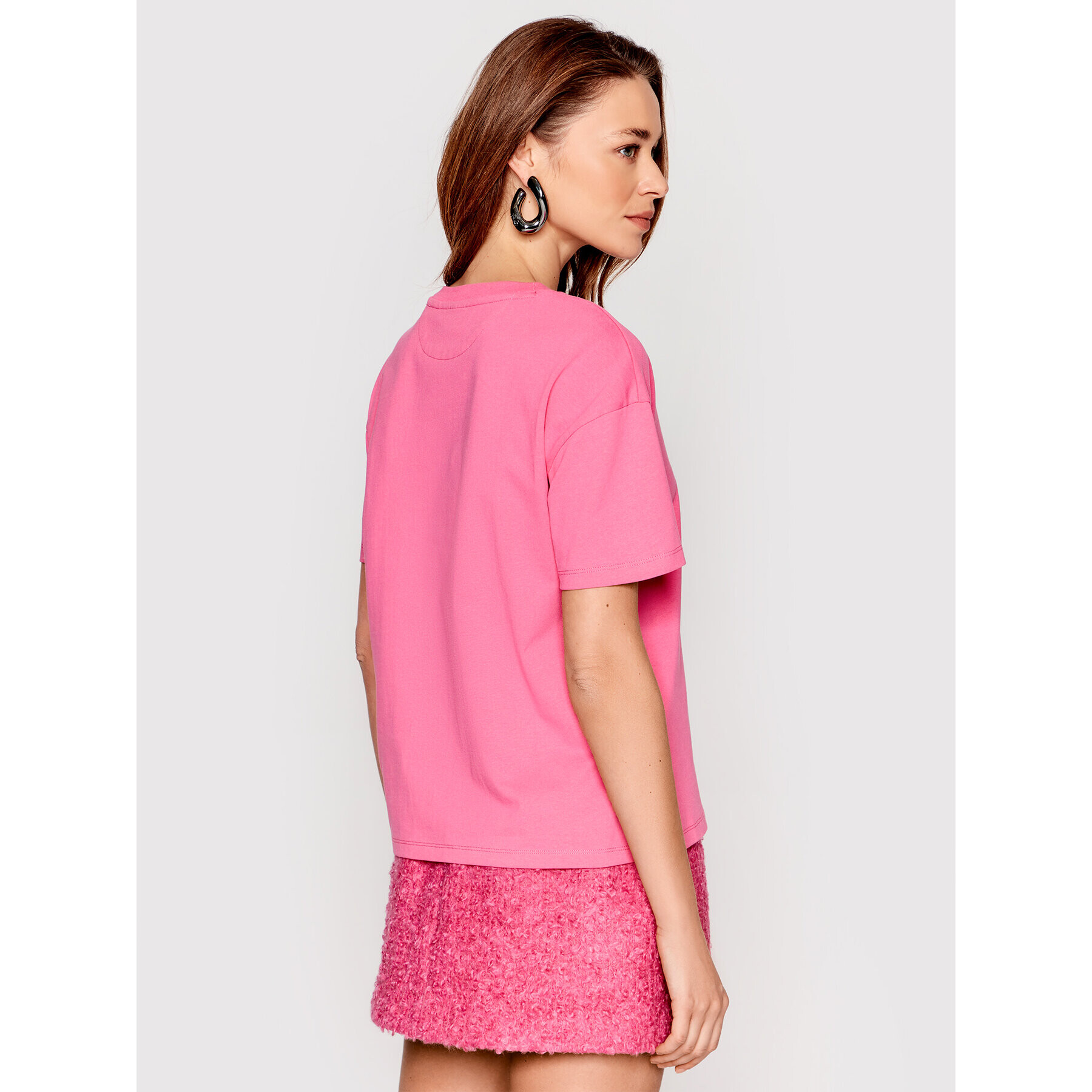 Hugo Тишърт The Boxy 50467457 Розов Relaxed Fit - Pepit.bg