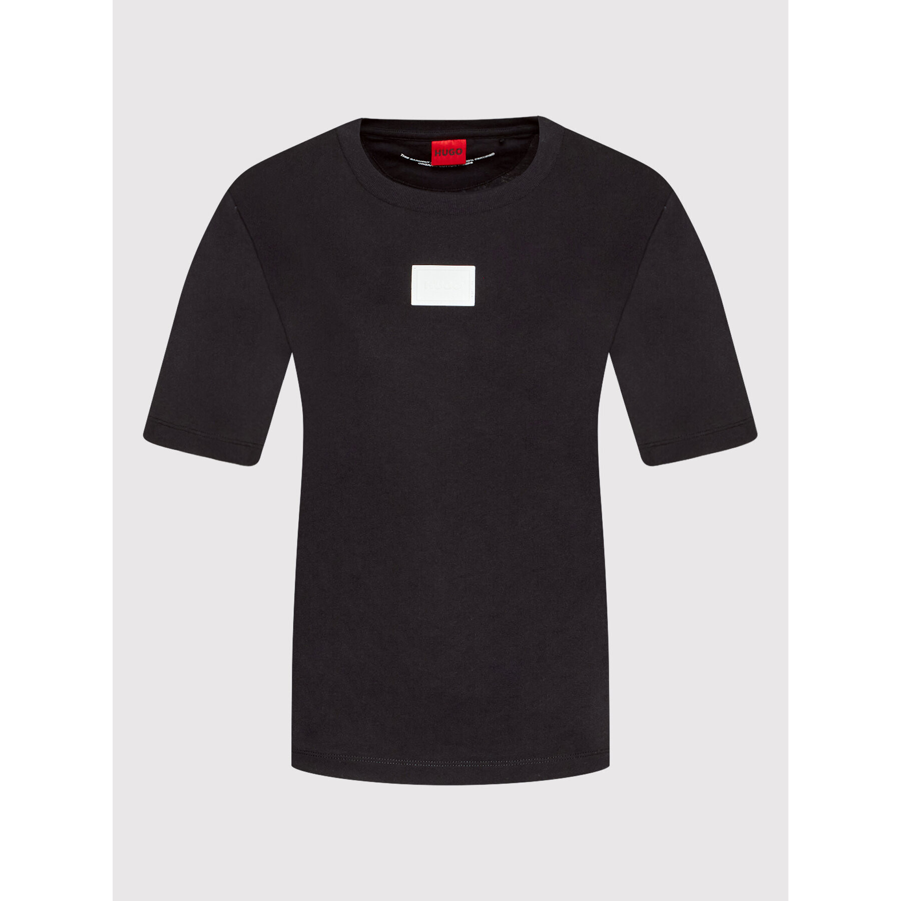 Hugo Тишърт The Boxy Tee 12 50467457 Черен Boxy Fit - Pepit.bg