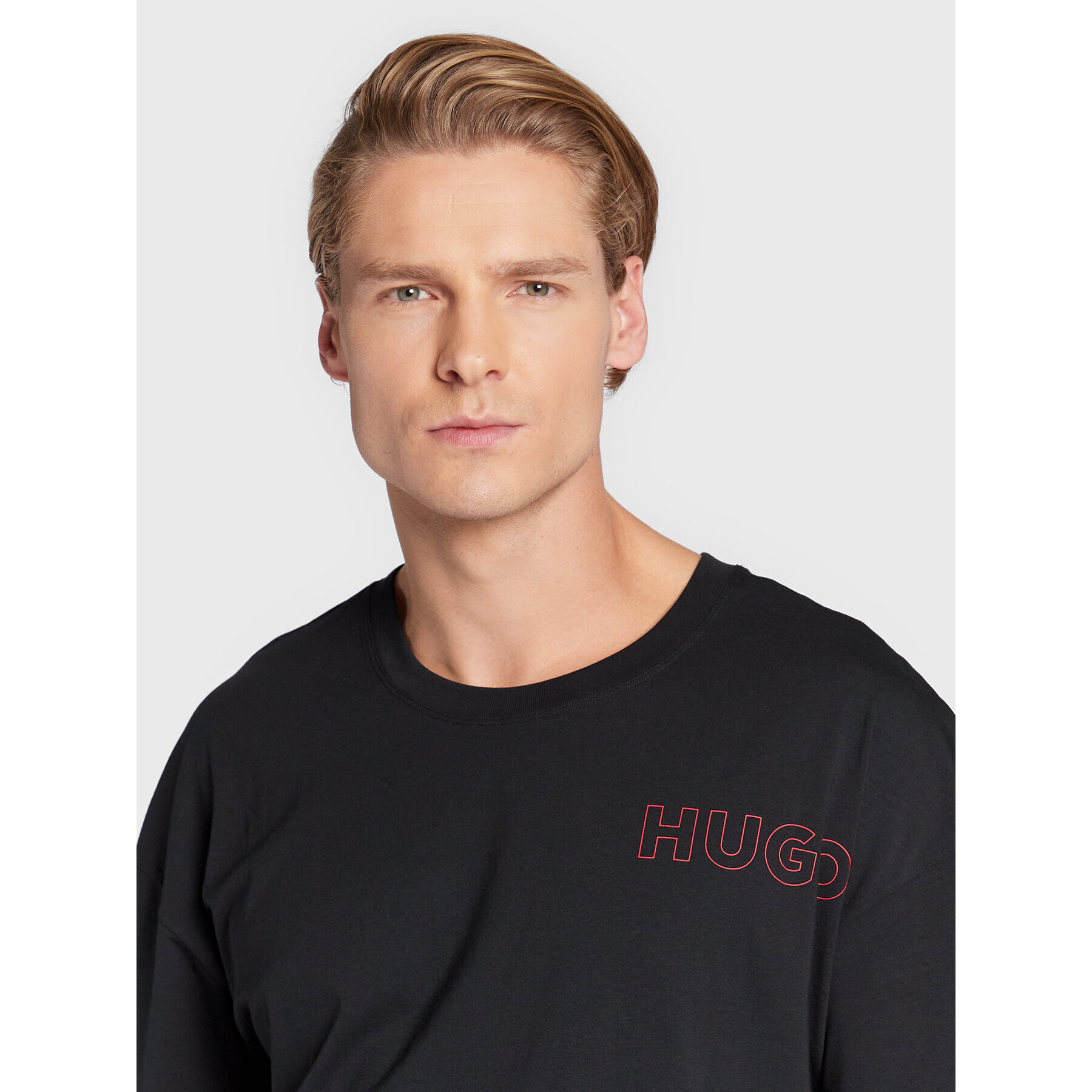 Hugo Тишърт Unite 50478916 Черен Regular Fit - Pepit.bg