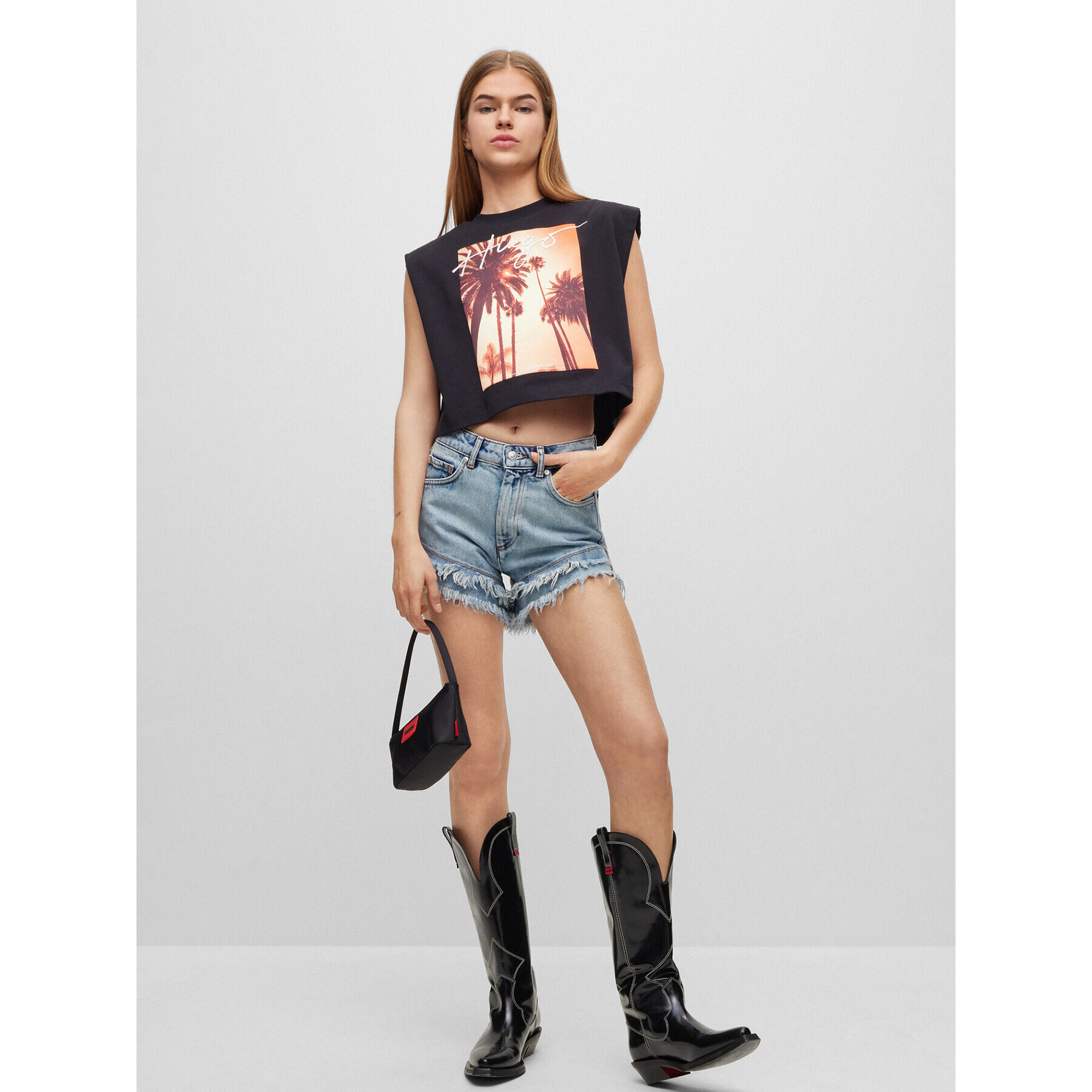 Hugo топ 50489122 Черен Regular Fit - Pepit.bg