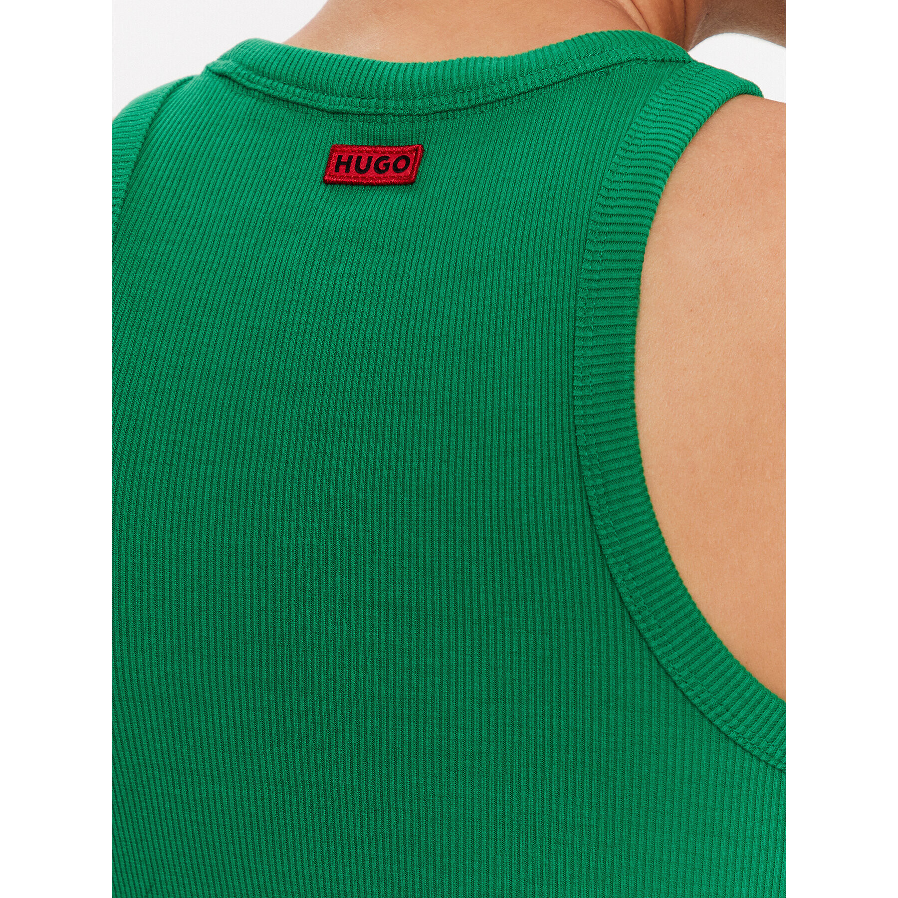 Hugo топ Classic Tank 50478532 Зелен Slim Fit - Pepit.bg