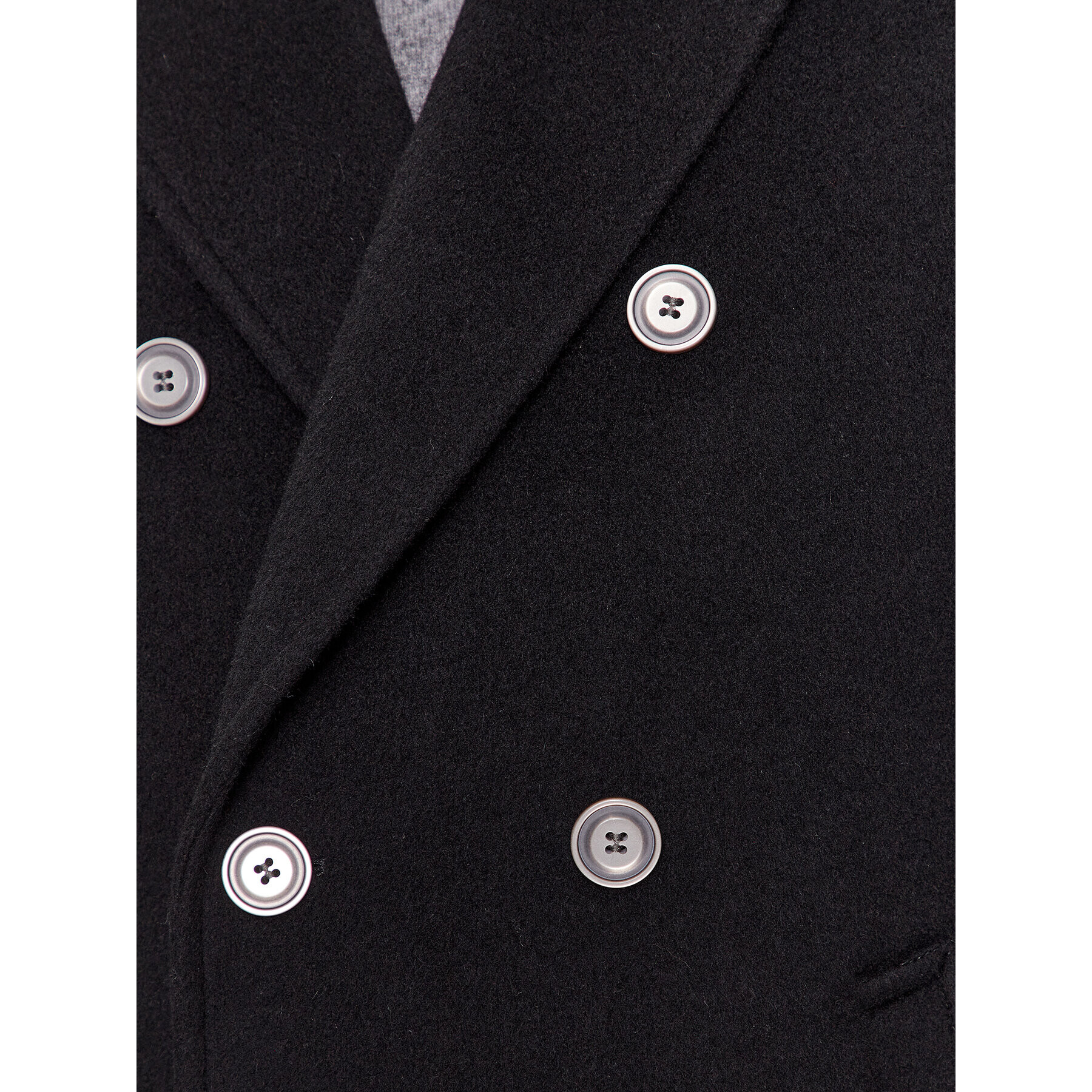 Hugo Вълнено палто Miroy 50500094 Черен Slim Fit - Pepit.bg