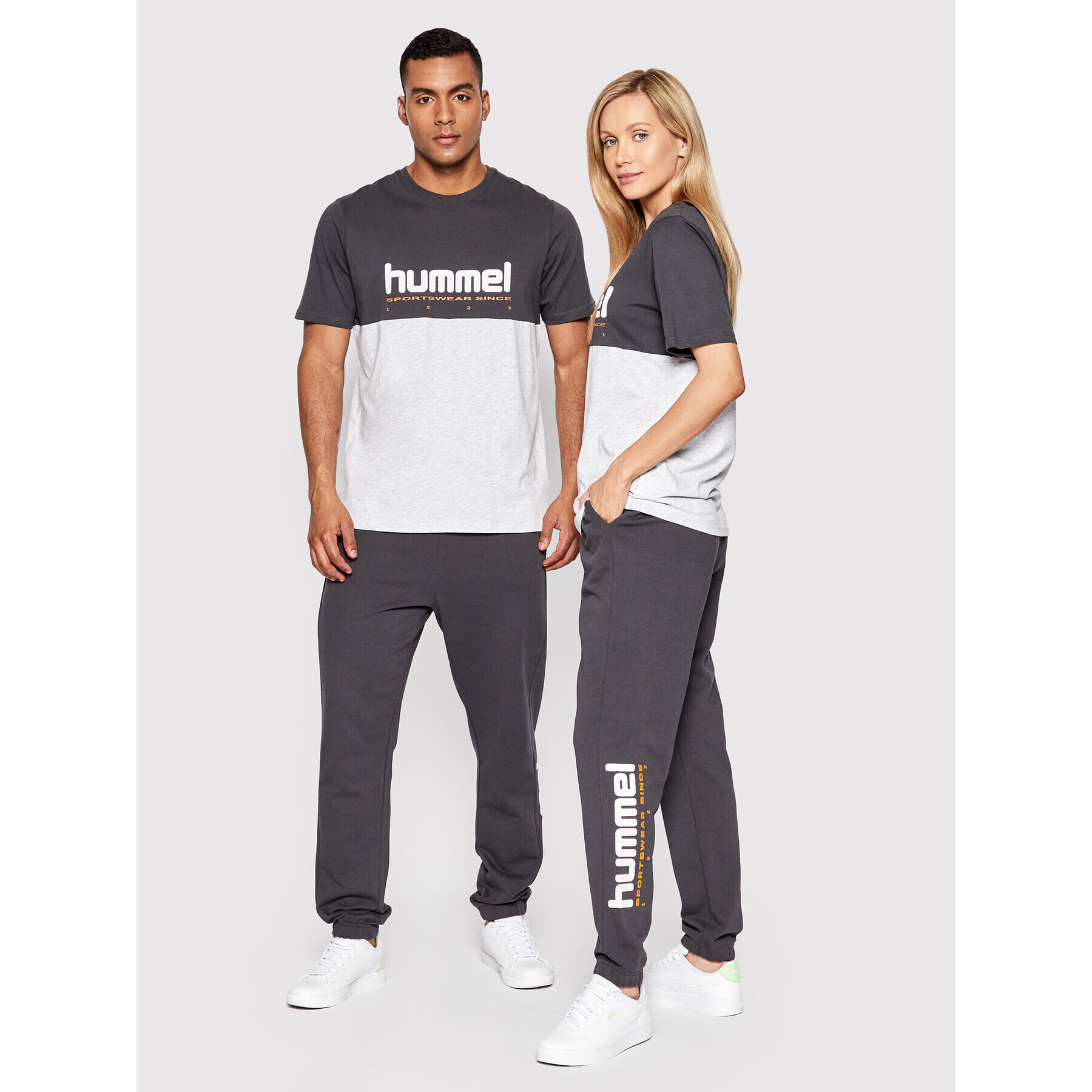 Hummel Долнище анцуг Unisex Manfred 213725 Сив Regular Fit - Pepit.bg