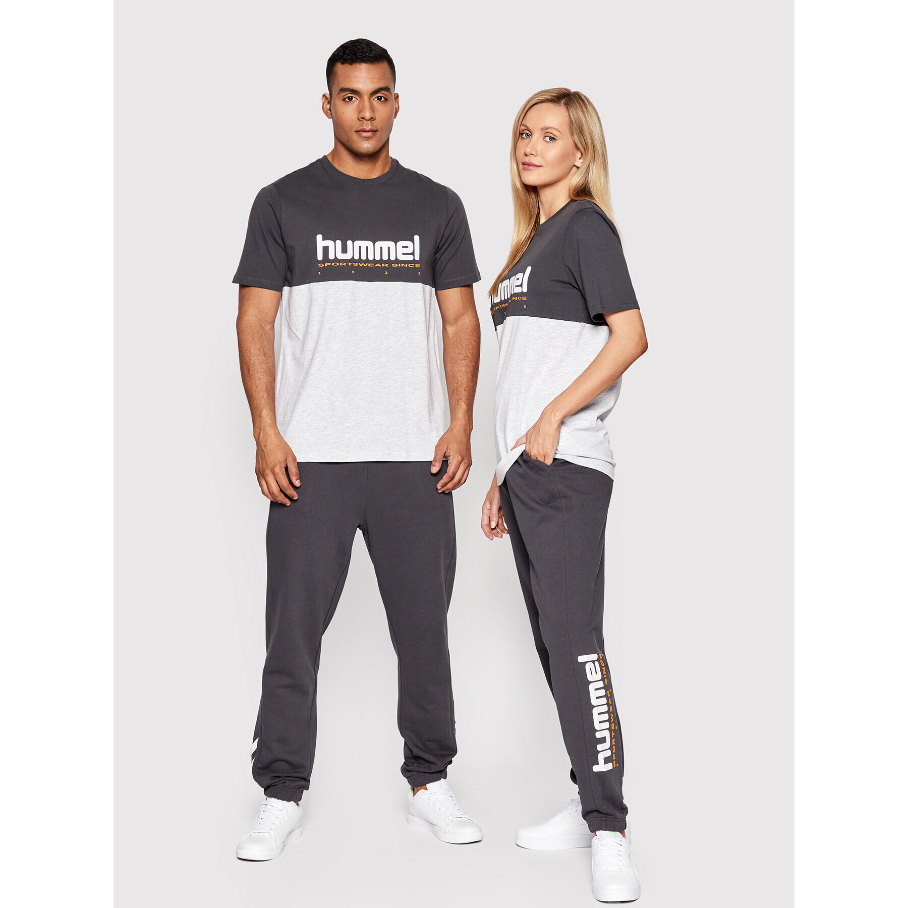 Hummel Долнище анцуг Unisex Manfred 213725 Сив Regular Fit - Pepit.bg