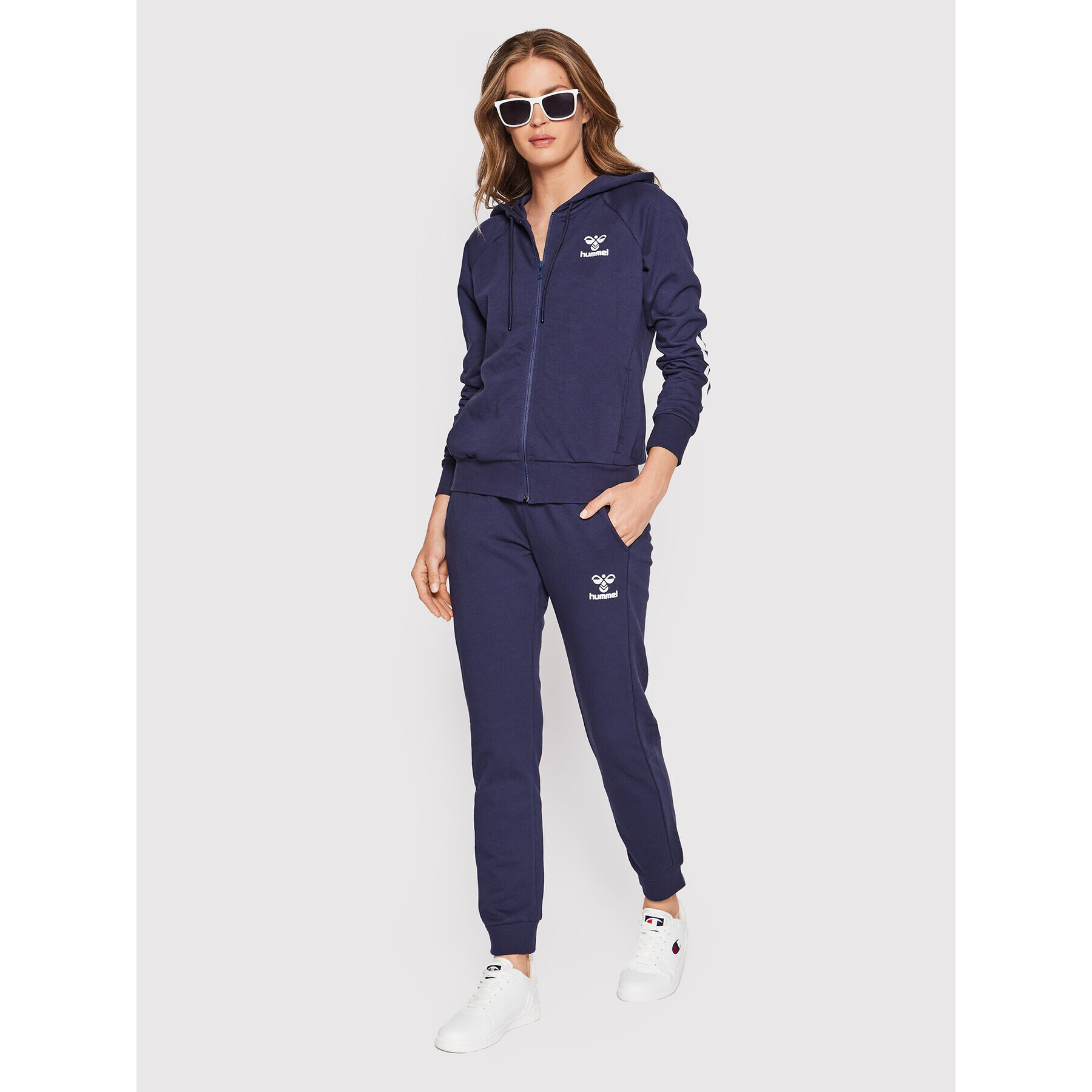 Hummel Долнище анцуг Noni 2.0 214330 Тъмносин Regular Fit - Pepit.bg