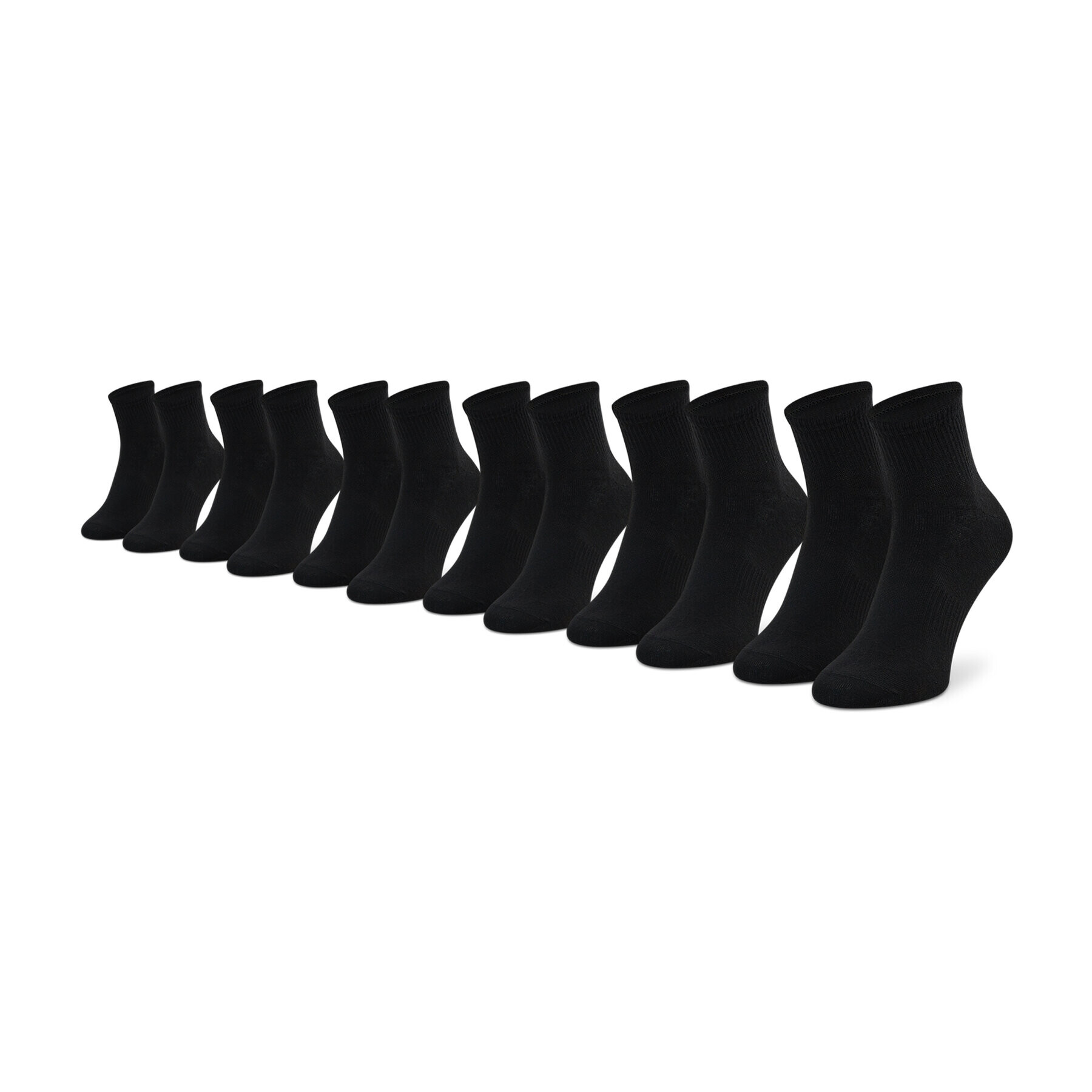 Hummel Комплект 6 чифта къси чорапи унисекс Chevron 6-Pack Mid Cut Socks 213252-2001 Черен - Pepit.bg