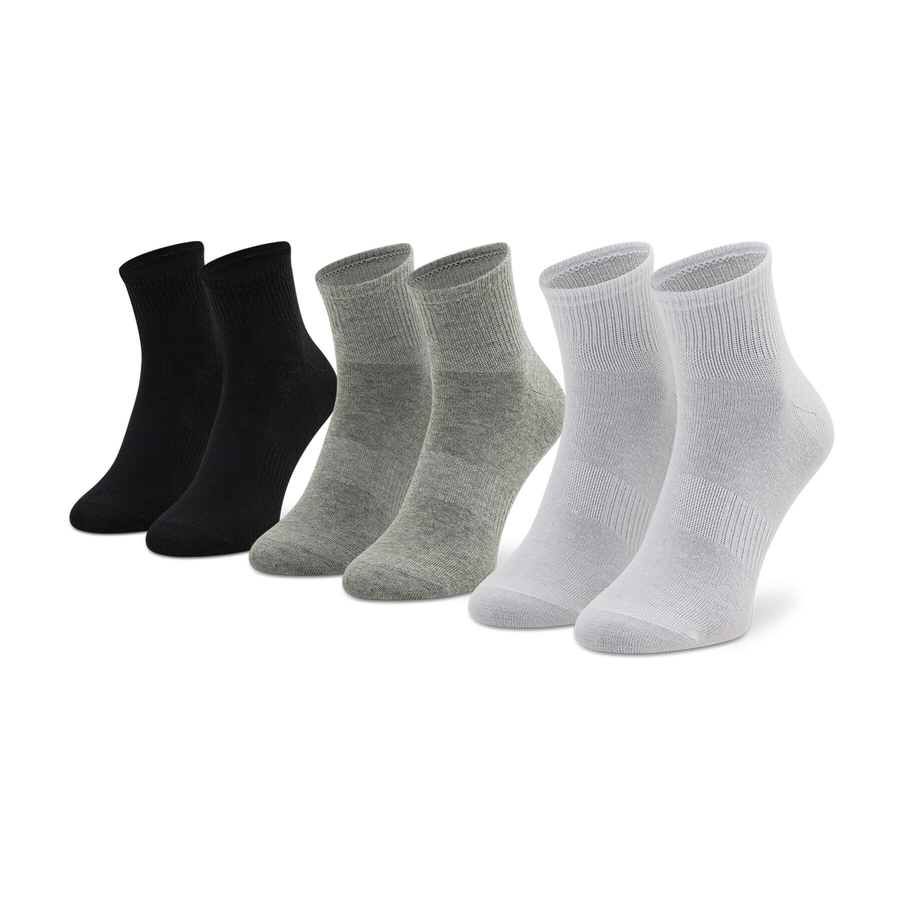 Hummel Комплект 6 чифта къси чорапи унисекс Chevron 6-Pack Mid Cut Socks 213252-9034 Бял - Pepit.bg