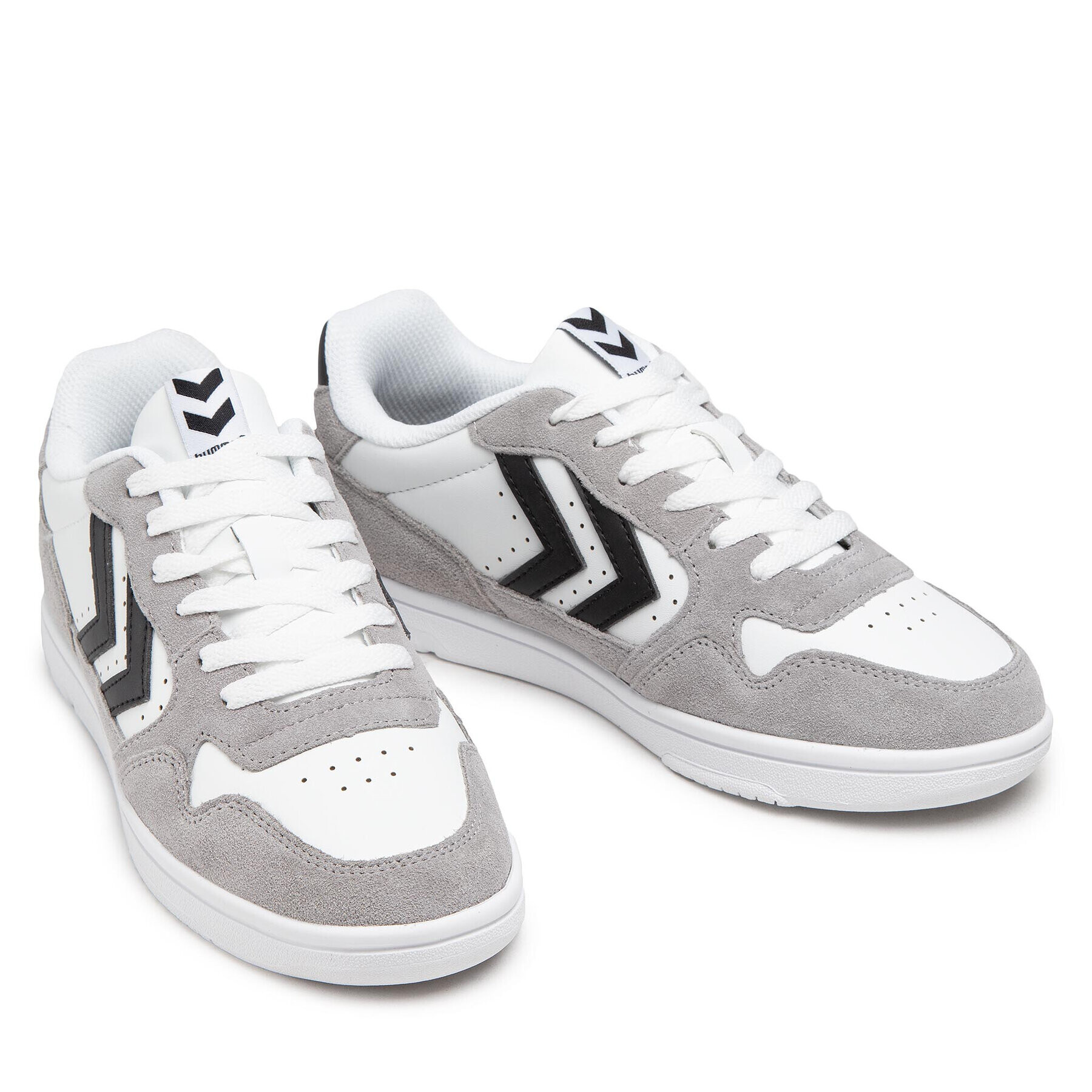Hummel Сникърси Camden Mixed 213814-9034 Бял - Pepit.bg
