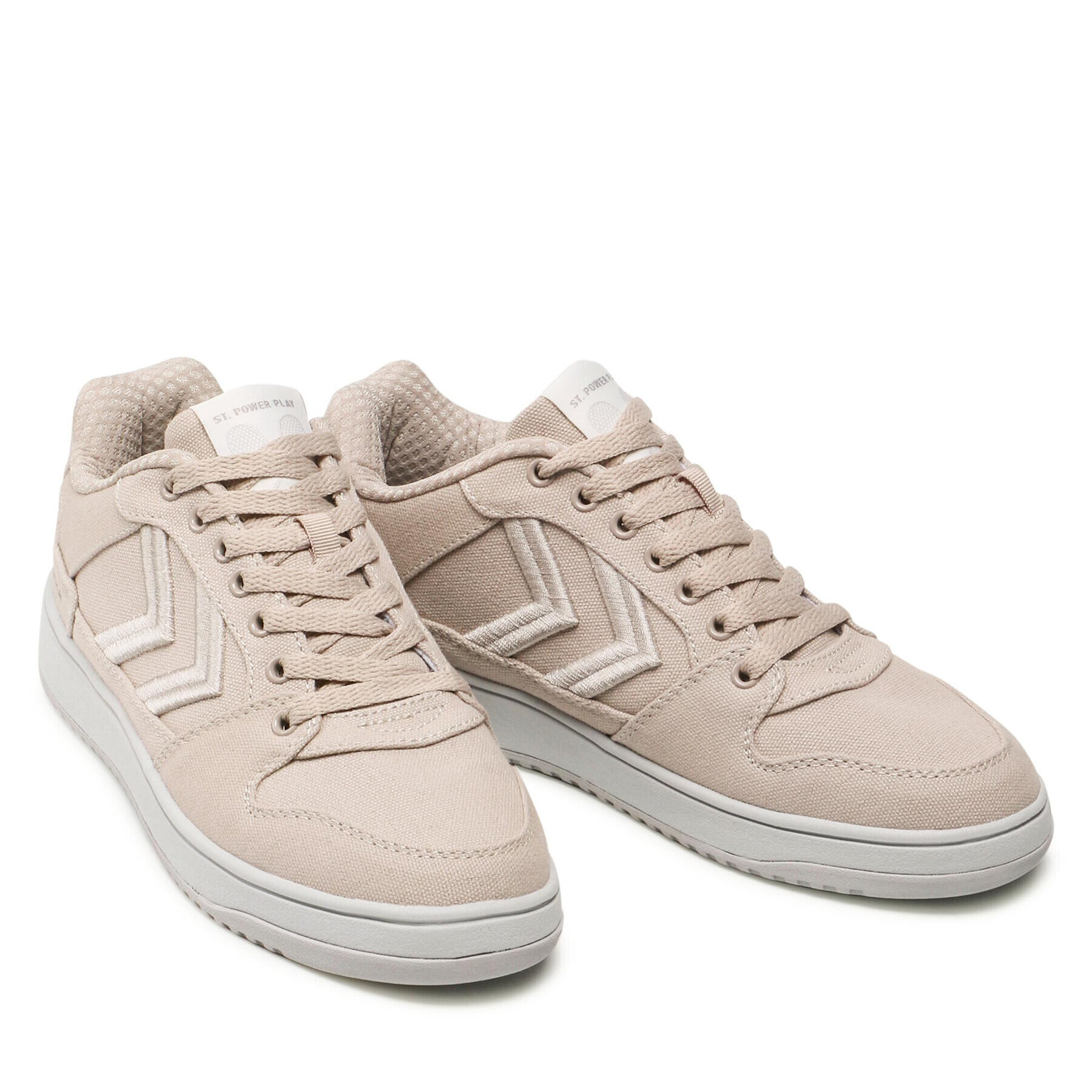 Hummel Сникърси St. Power Play Canvas 214806-1923 Бежов - Pepit.bg