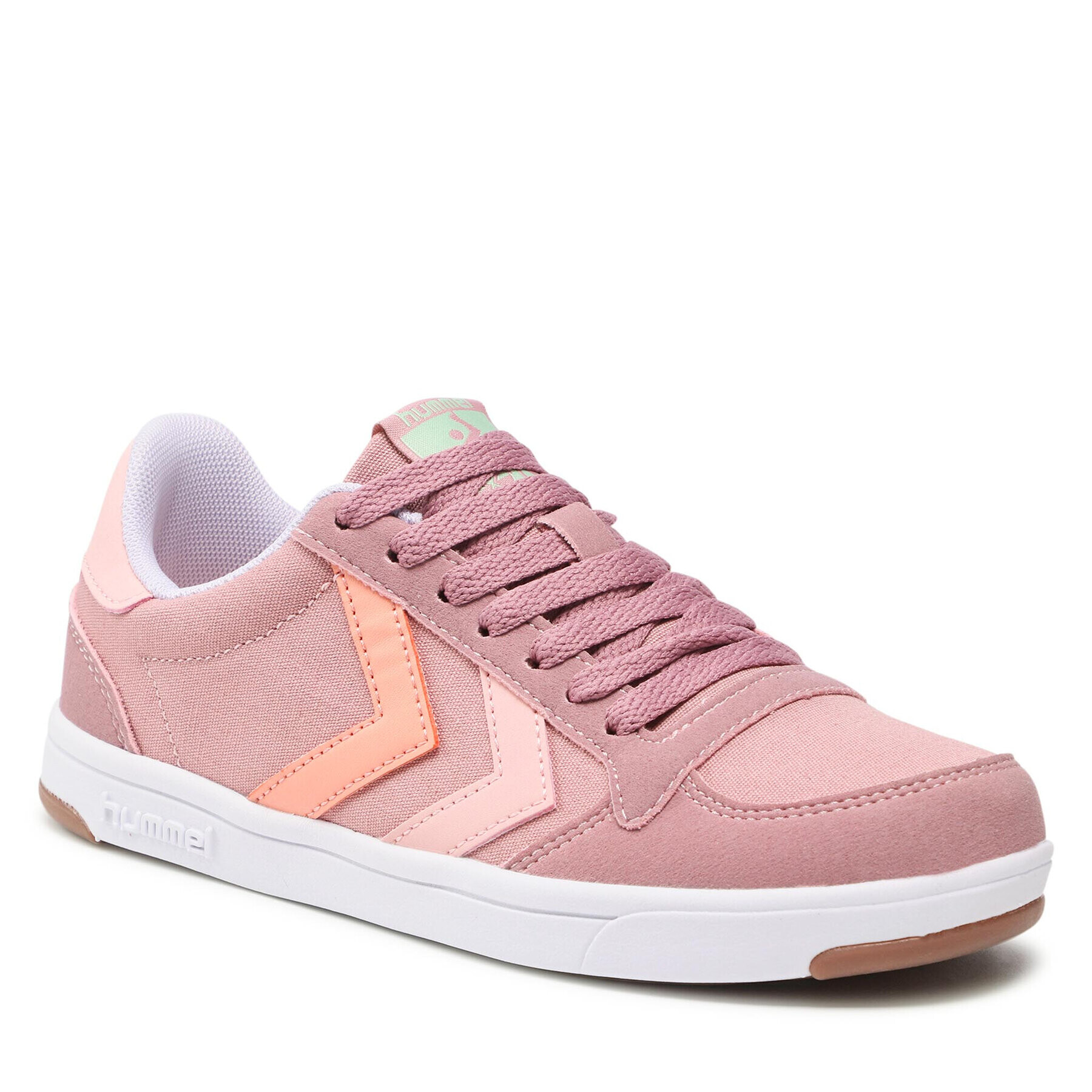 Hummel Сникърси Stadil Light Canvas 208263-4852 Розов - Pepit.bg