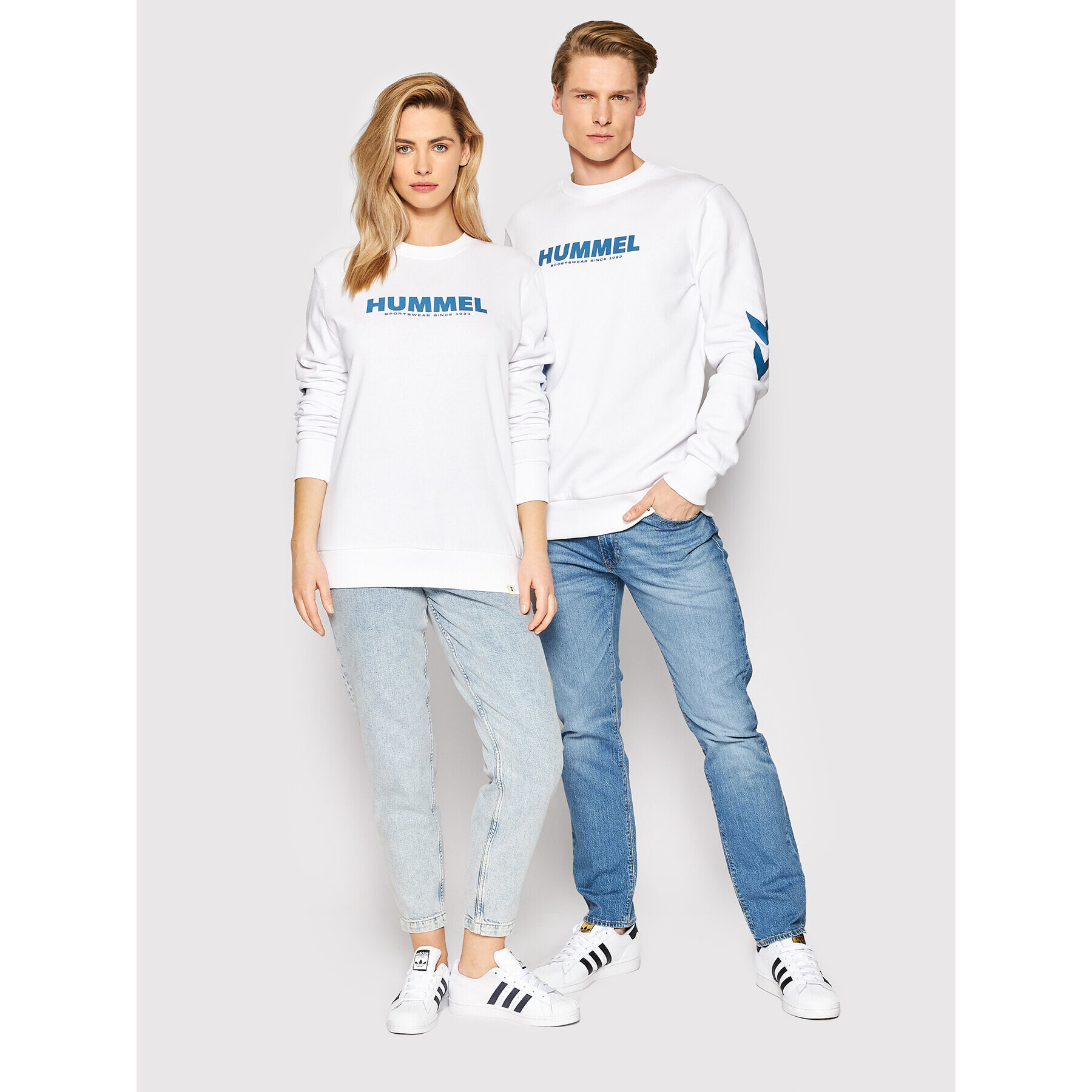 Hummel Суитшърт Unisex Legacy 212571 Бял Regular Fit - Pepit.bg