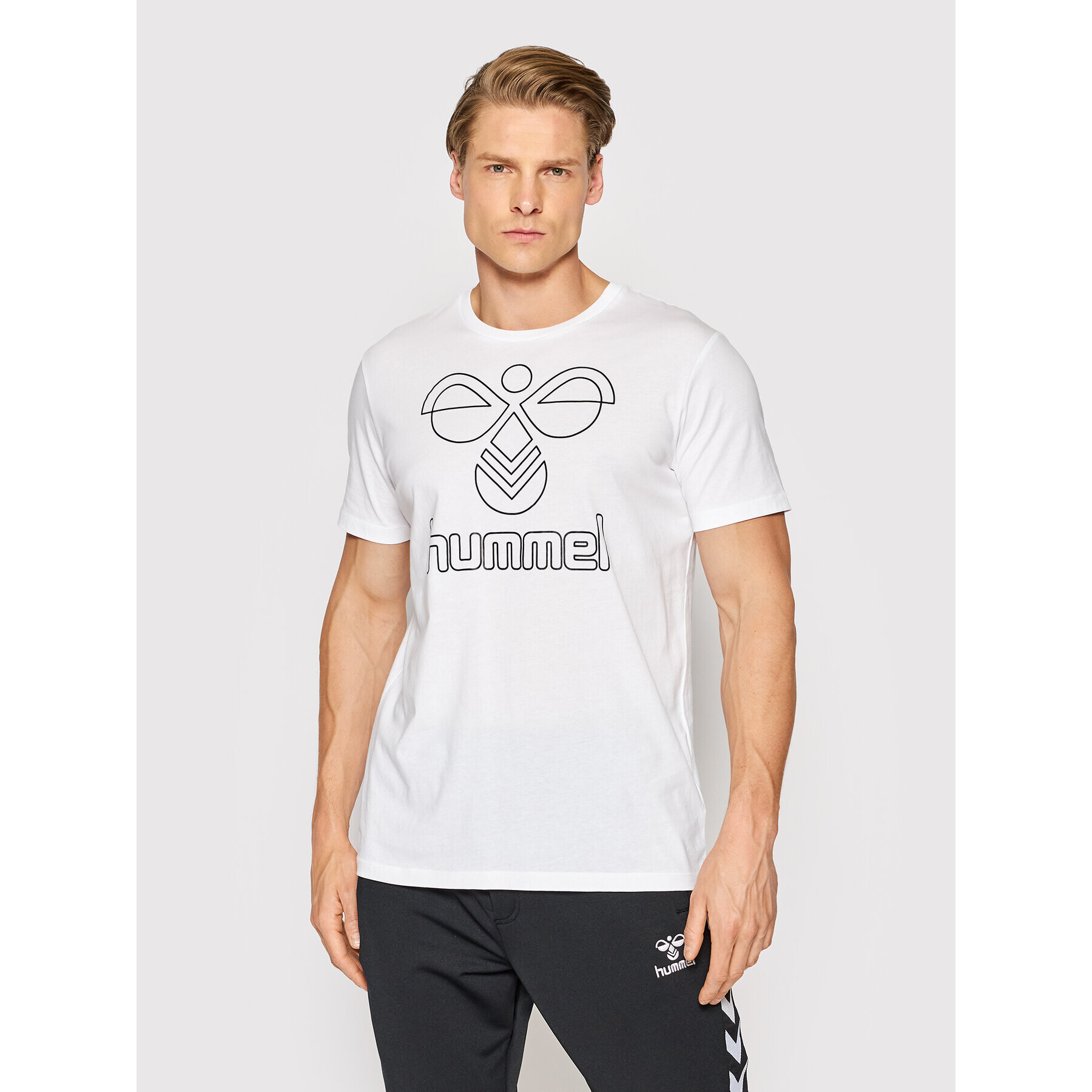 Hummel Тишърт Peter 206167 Бял Regular Fit - Pepit.bg