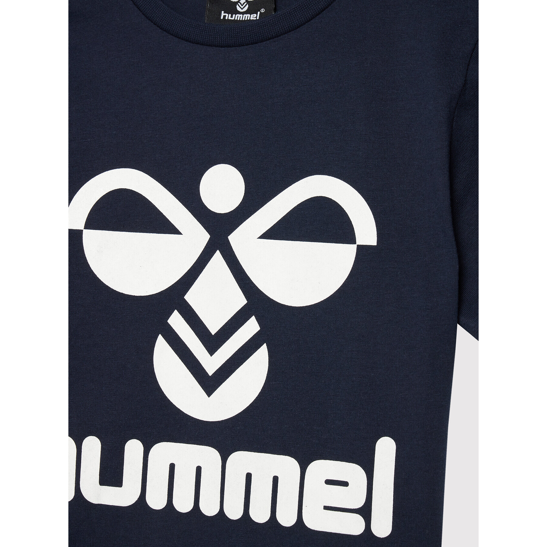 Hummel Тишърт Tres 213851 Тъмносин Regular Fit - Pepit.bg