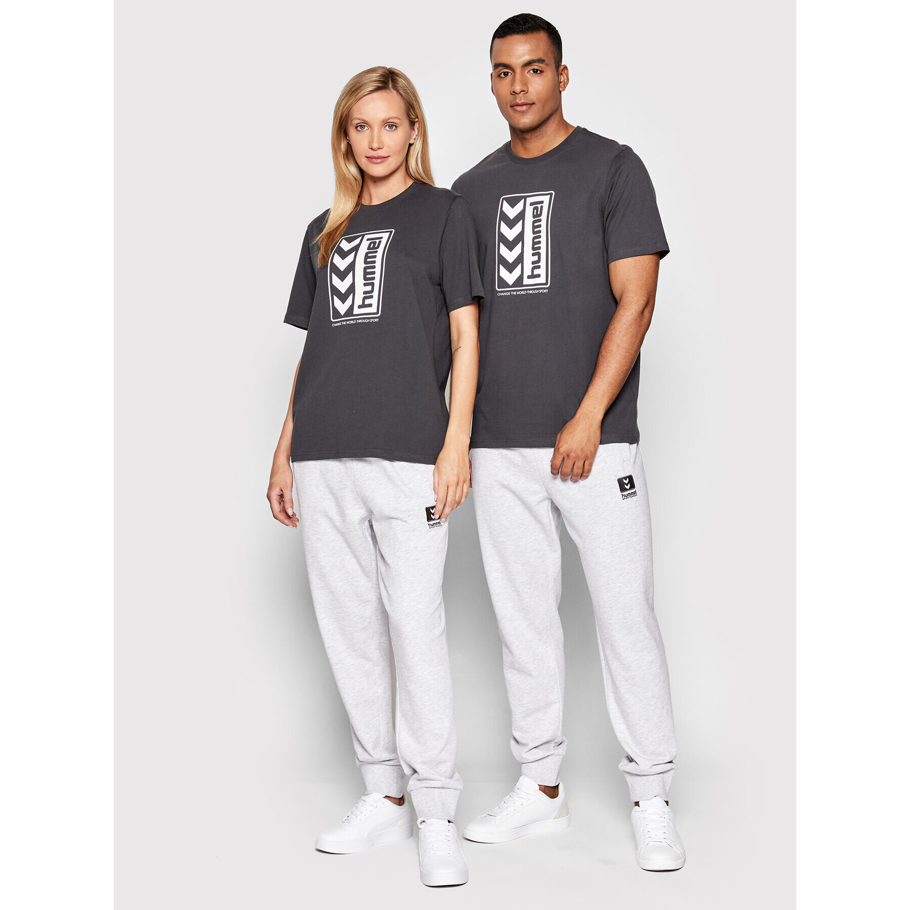 Hummel Тишърт Unisex Legacy Ben 213712 Сив Regular Fit - Pepit.bg