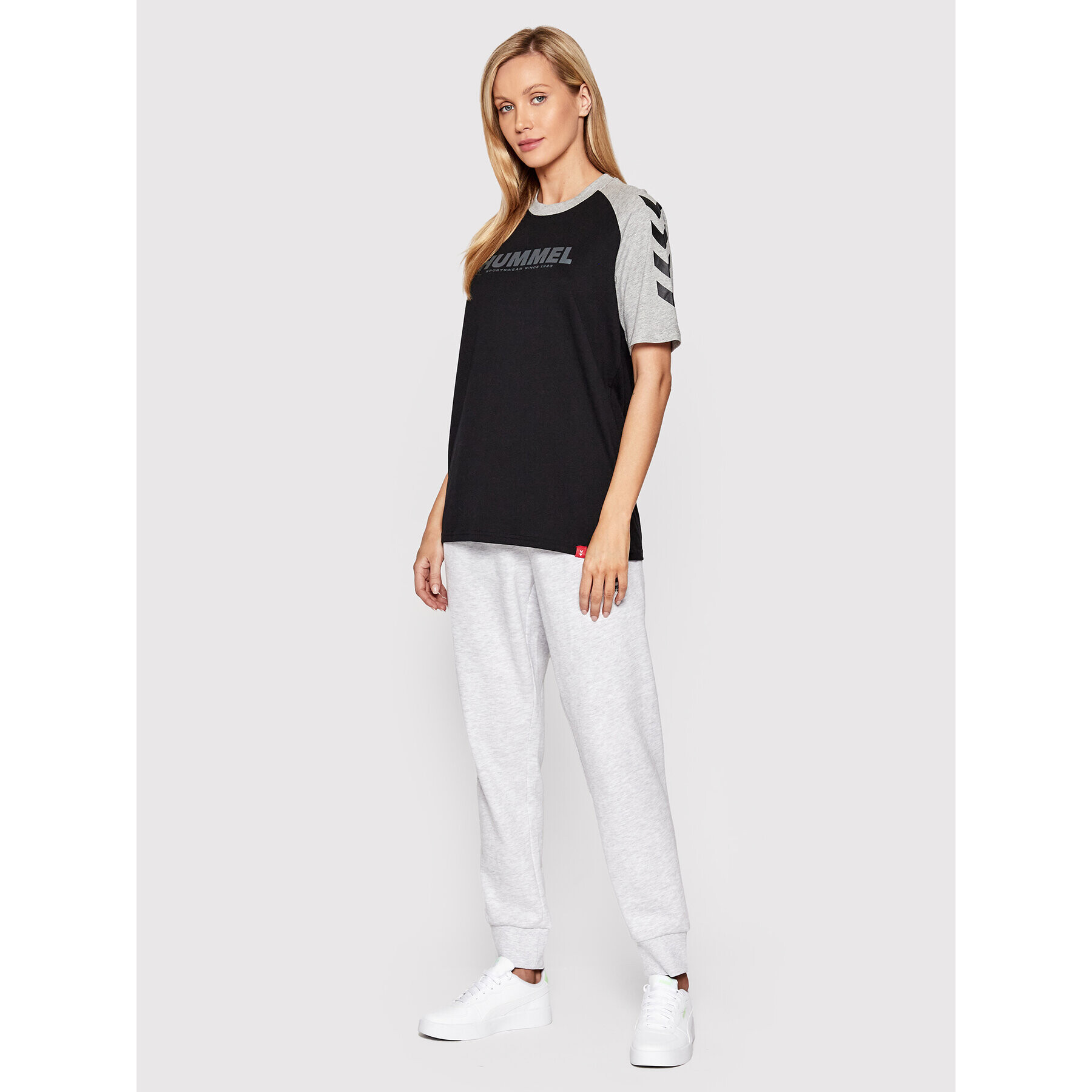 Hummel Тишърт Unisex Legacy Blocked 212873 Черен Regular Fit - Pepit.bg