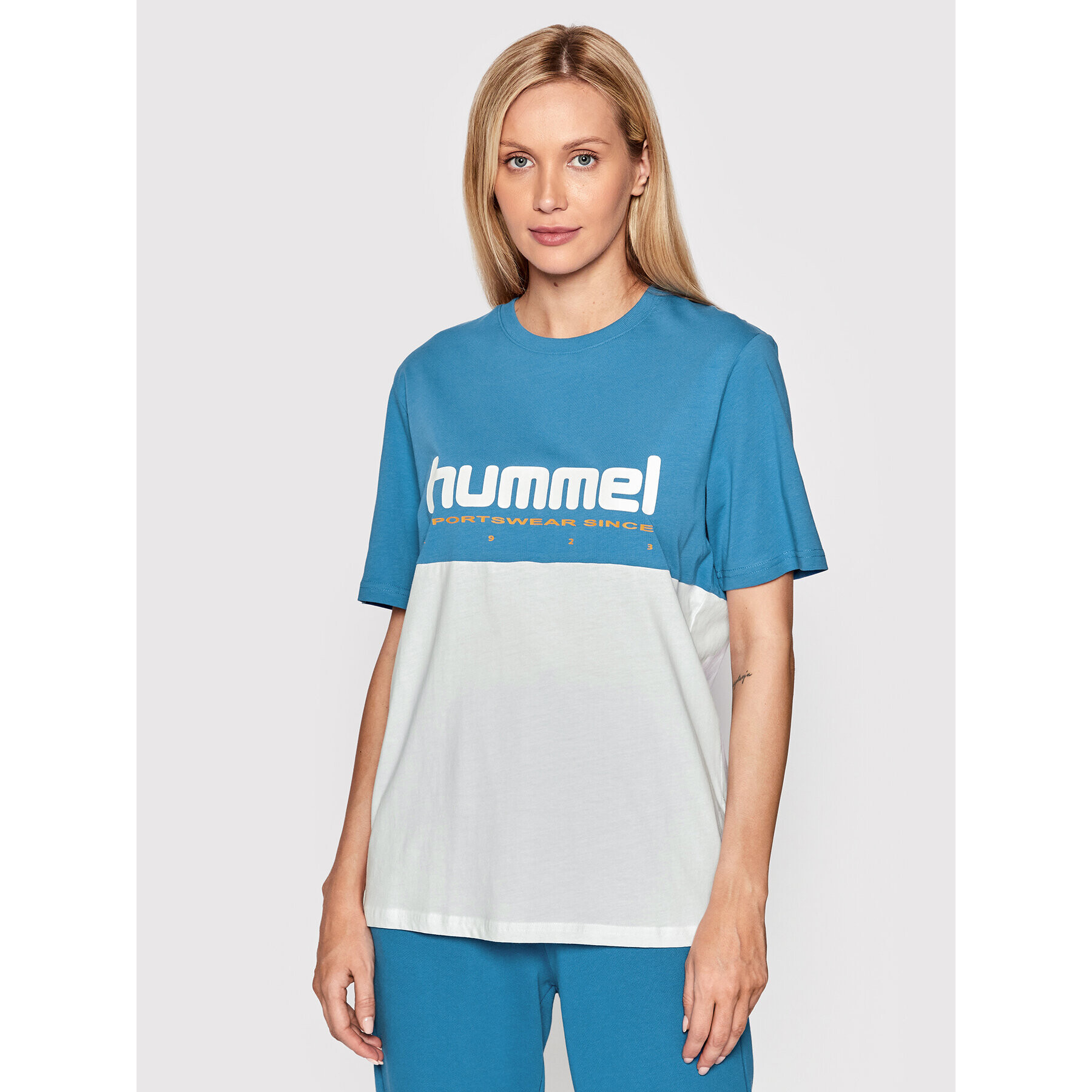 Hummel Тишърт Unisex Legacy Manfred 213716 Син Regular Fit - Pepit.bg