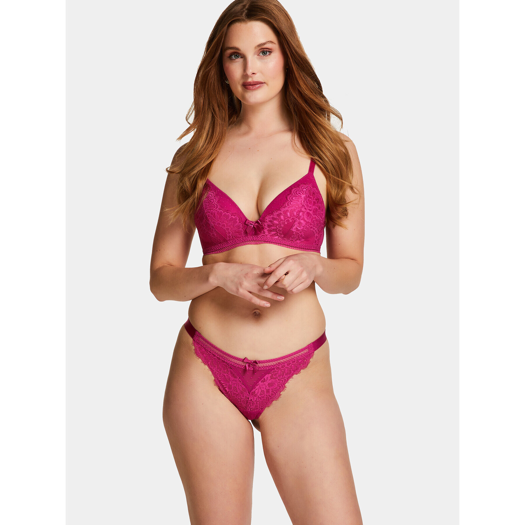 Hunkemöller Бикини тип прашка Bessie String R 202657 Розов - Pepit.bg