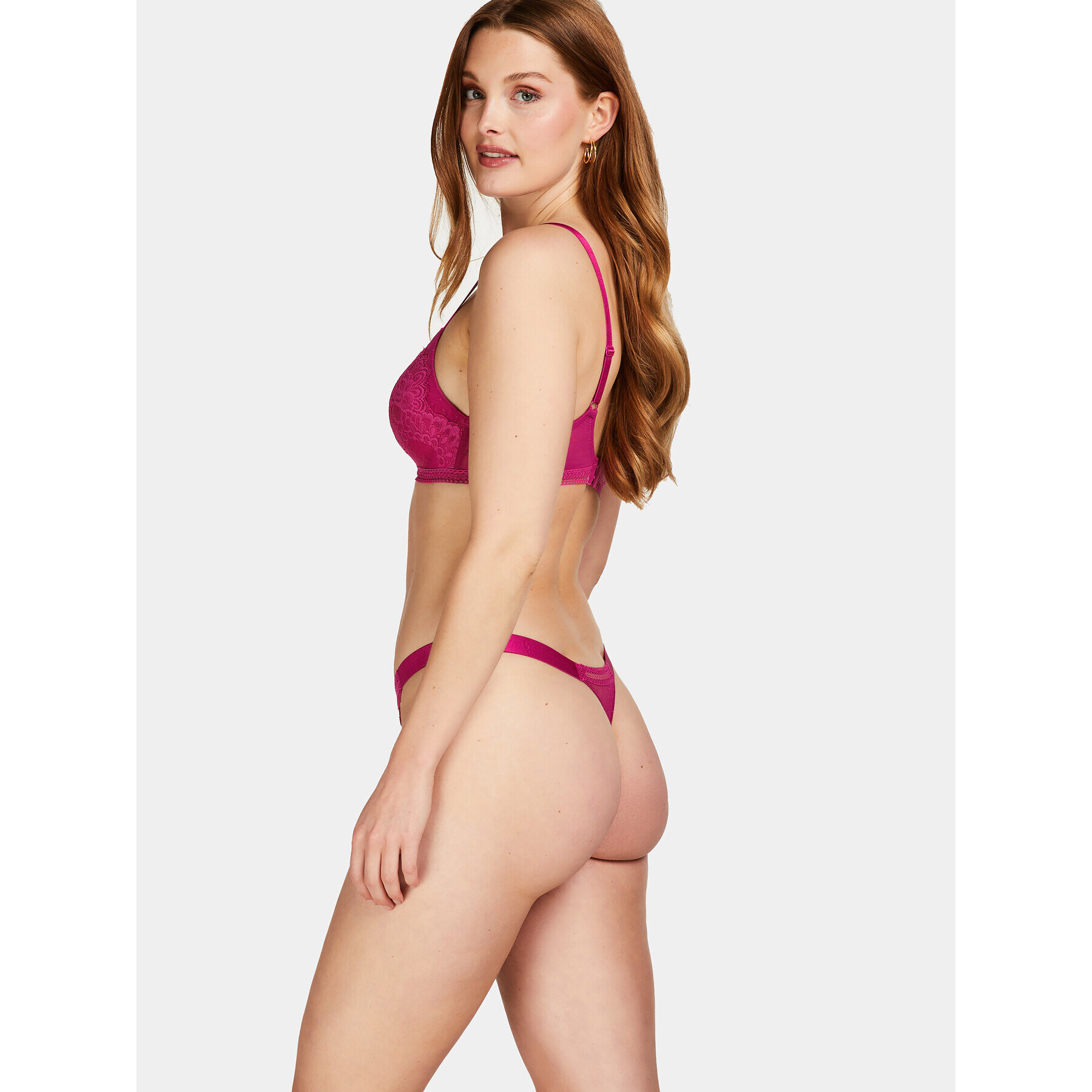 Hunkemöller Бикини тип прашка Bessie String R 202657 Розов - Pepit.bg