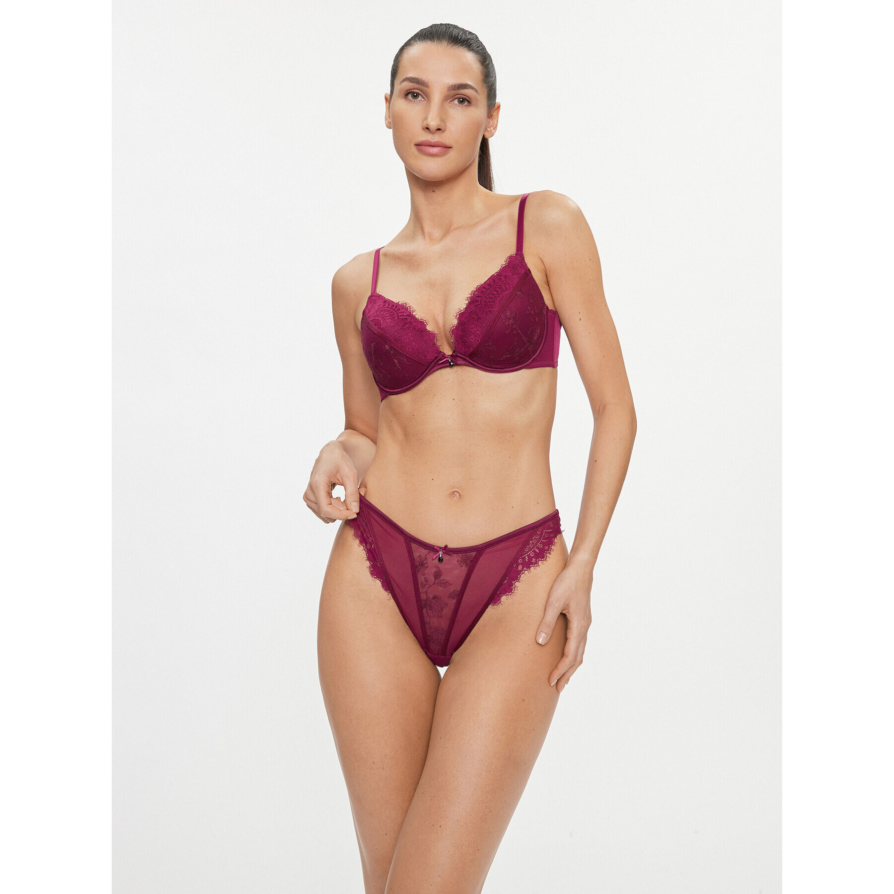 Hunkemöller Бикини тип прашка Sia 204060 Виолетов - Pepit.bg