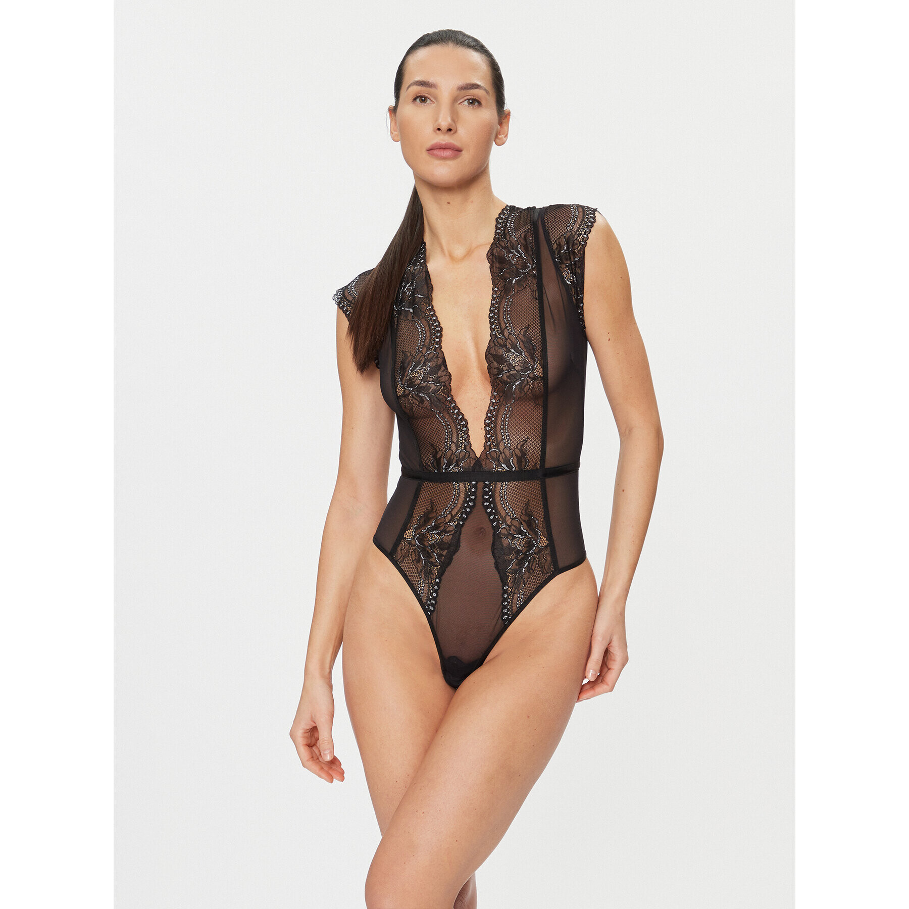 Hunkemöller Боди Donna 203685 Черен - Pepit.bg