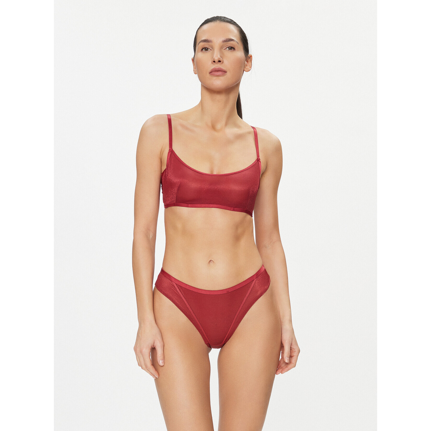 Hunkemöller Дамски бикини тип бразилиана Ivana Brazilian R 203611 Червен - Pepit.bg