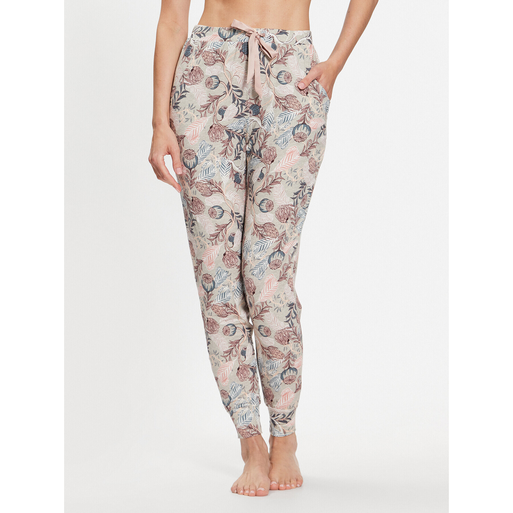 Hunkemöller Долнище на пижама 200656 Бежов Comfortable Fit - Pepit.bg