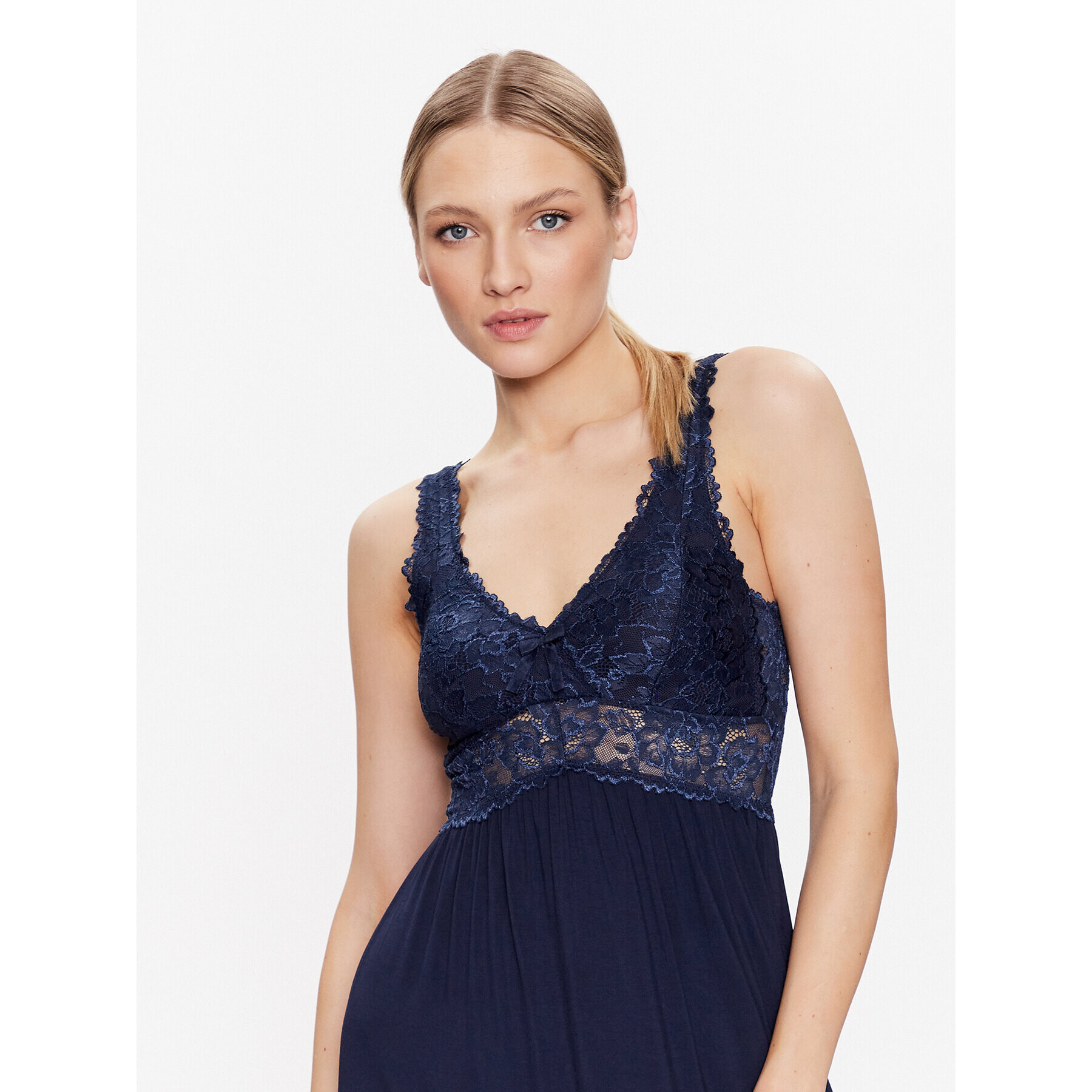 Hunkemöller Ефирна нощница Nora 175239 Син Basic Fit - Pepit.bg